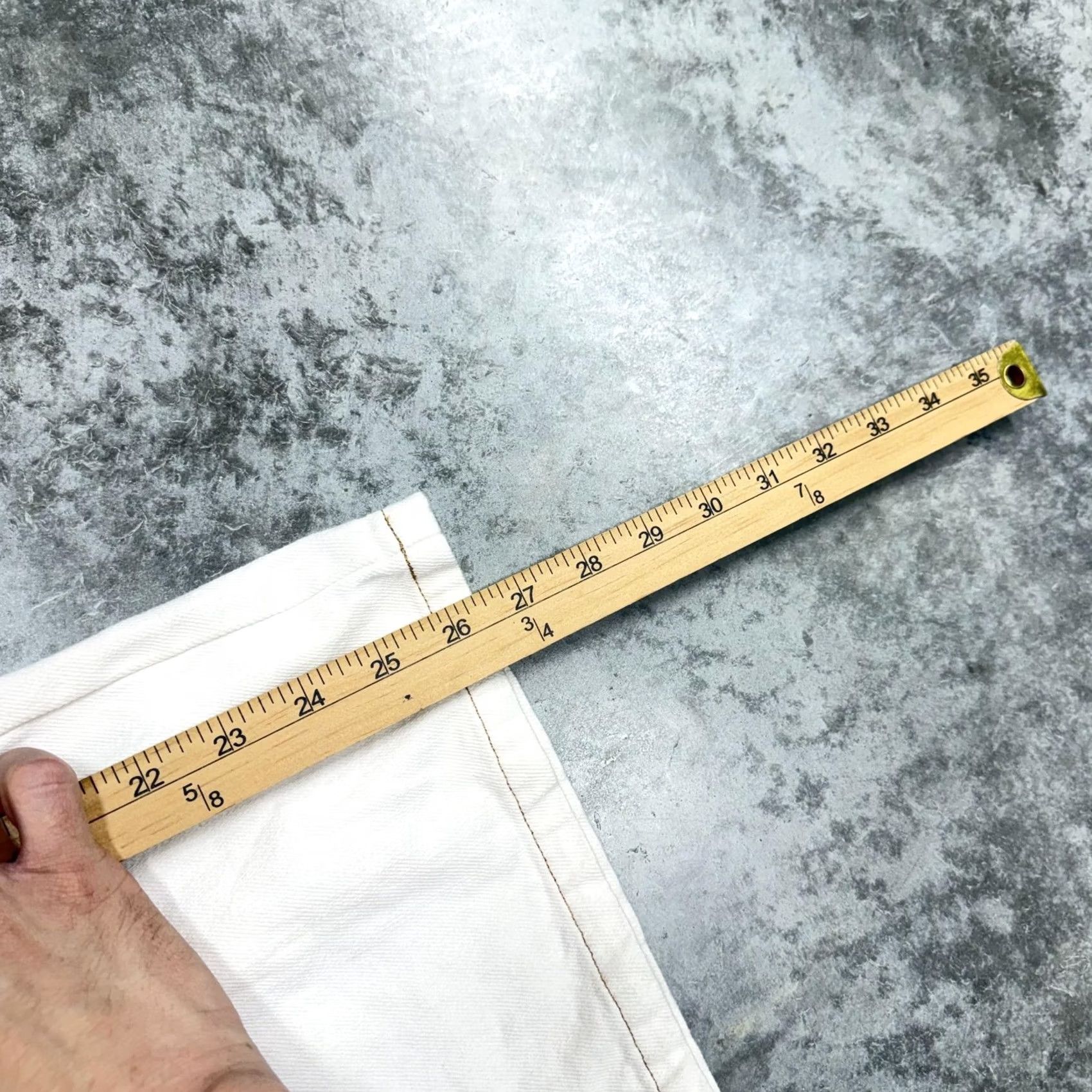 Vintage White Fox Pants Womens Small White Cropped Wide Leg Twill Lace Up Pockets Casual Size 28" / US 6 / IT 42 - 6 Thumbnail