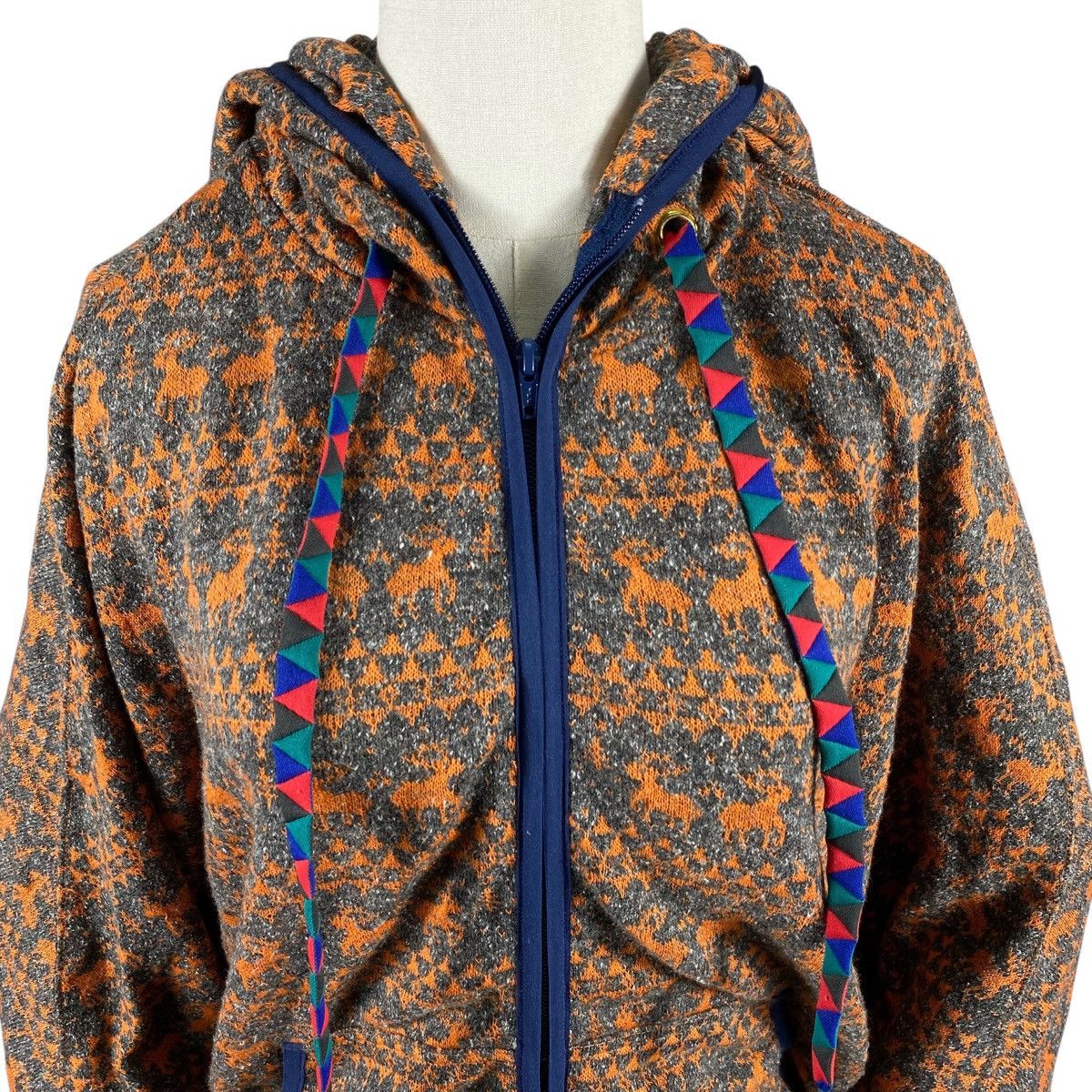 mercibeaucoup Mercibeaucoup, Japan Designer Jealou-Sika Deer Knit Poncho Size L / US 10 / IT 46 - 4 Thumbnail