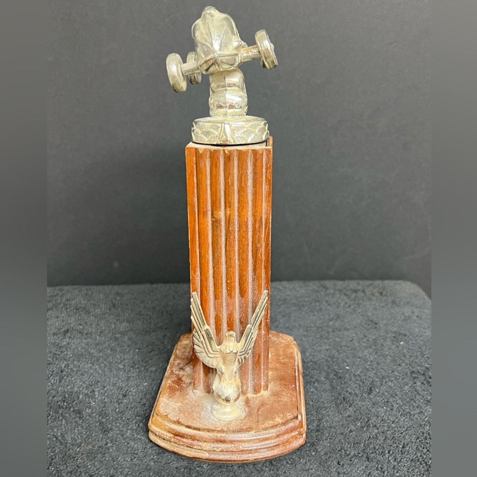 Vintage Antique Rare 1962 Era Boy Scout Derby Trophy Metal & Wood Size ONE SIZE - 4 Thumbnail