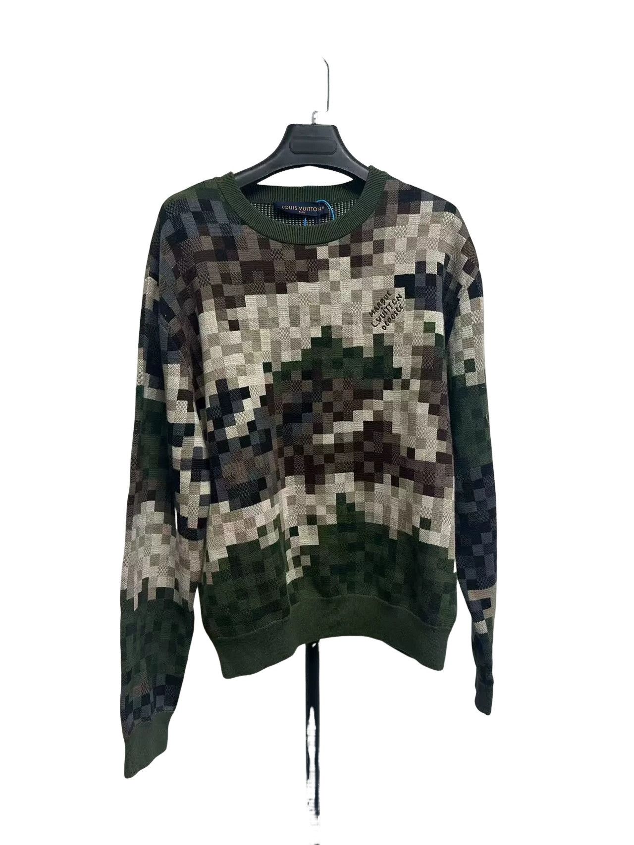 Louis Vuitton Louis Vuitton Damier Camo Knit Sweater Size S Size US S / EU 44-46 / 1 - 1 Thumbnail