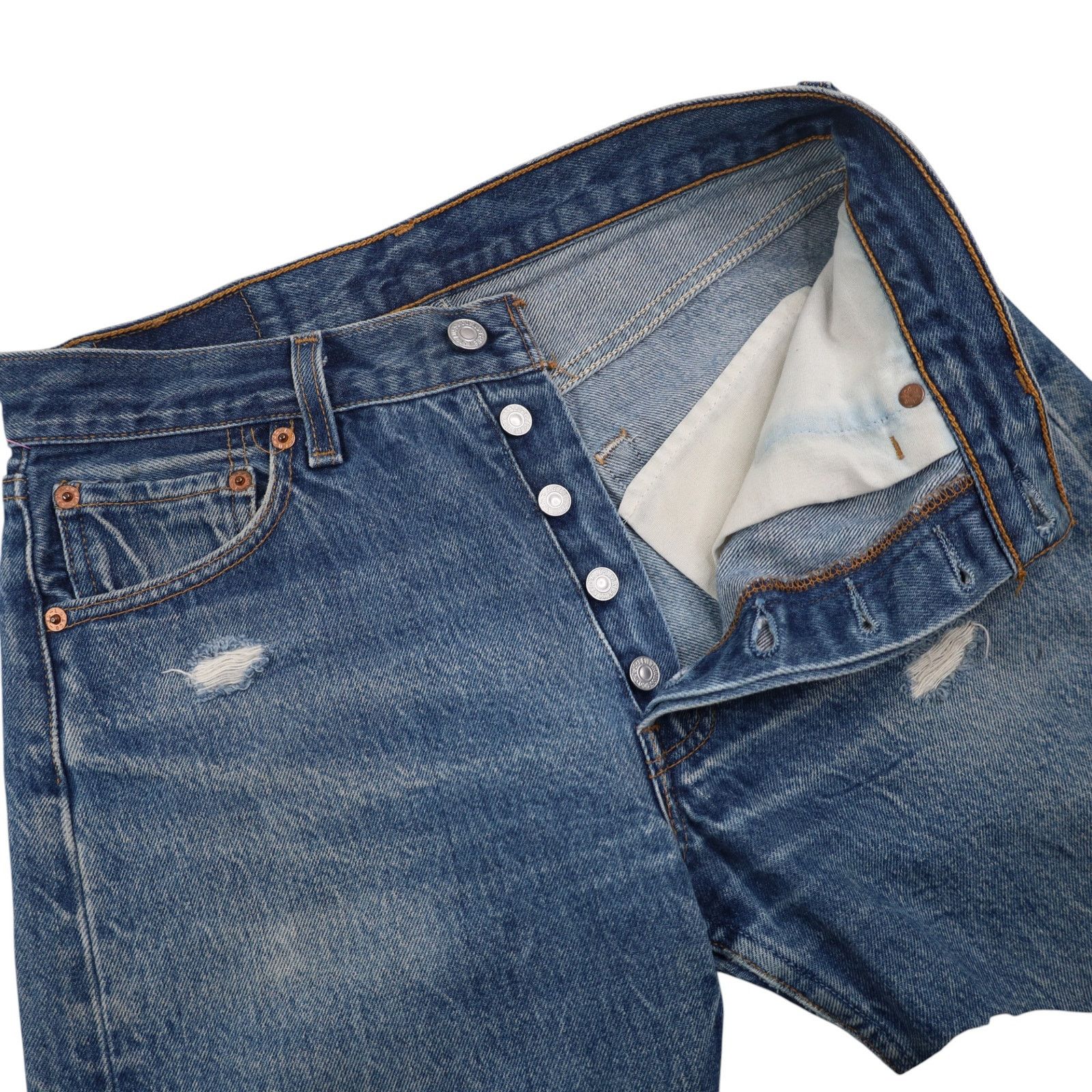 Levi's × Vintage Vintage Levis 501xx Lightly Distressed USA Made Denim Jeans Size US 30 / EU 46 - 9 Thumbnail