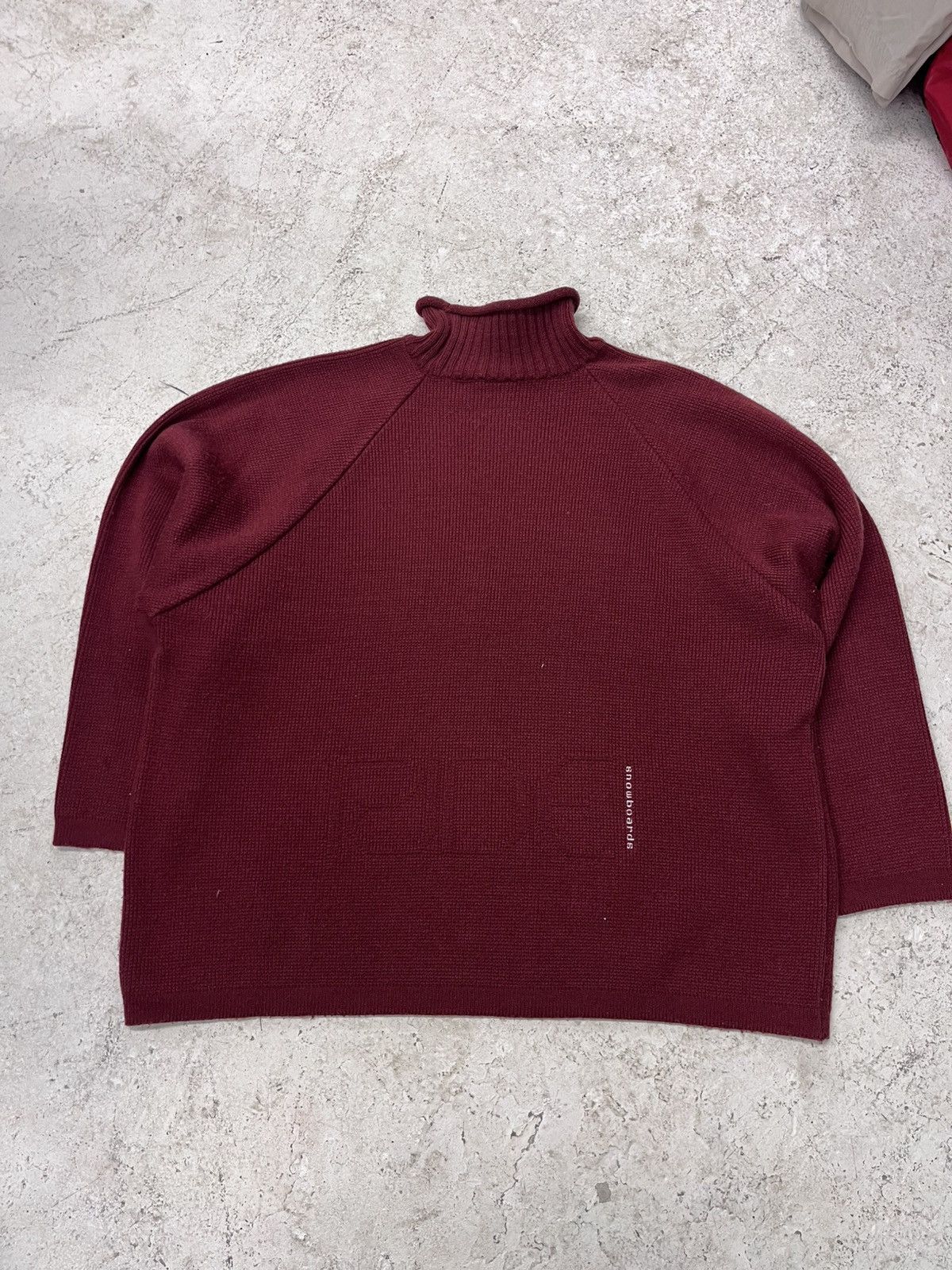 Vintage Vintage deep red ride snowboards knit sweater Size US M / EU 48-50 / 2 - 4 Thumbnail