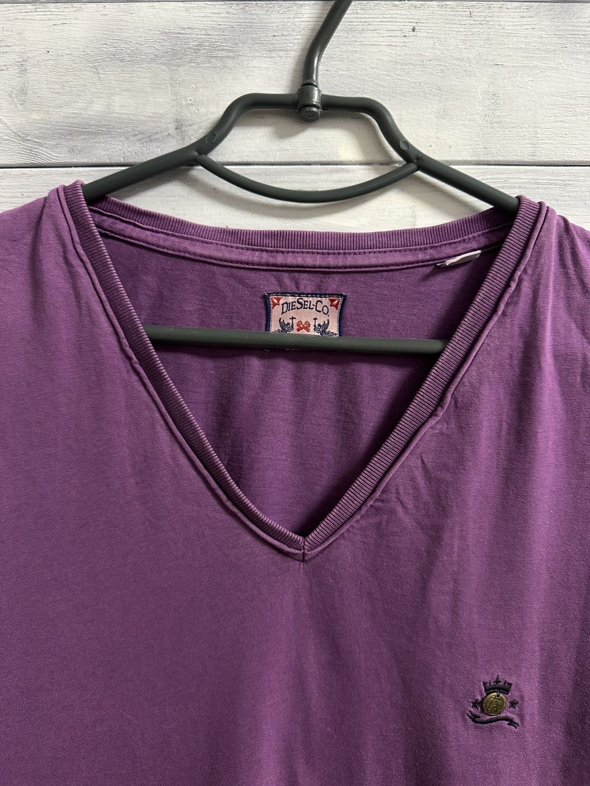 Diesel Rare Vintage T-Shirt Small Punk Logo Avant-Garde Y2K style. Size US L / EU 52-54 / 3 - 3 Thumbnail