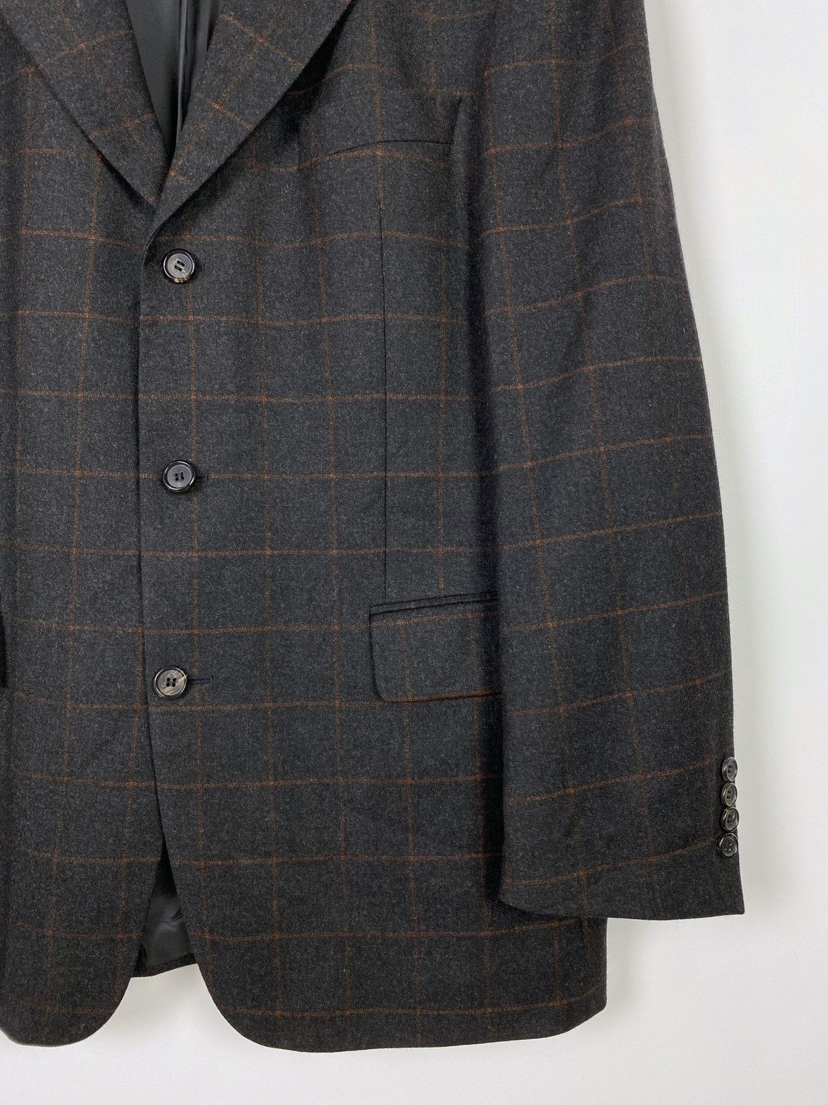 Hugo Boss Hugo Boss Loro Piana Pure New Wool Checkred Blazer Jacket Size US L / EU 52-54 / 3 - 6 Thumbnail