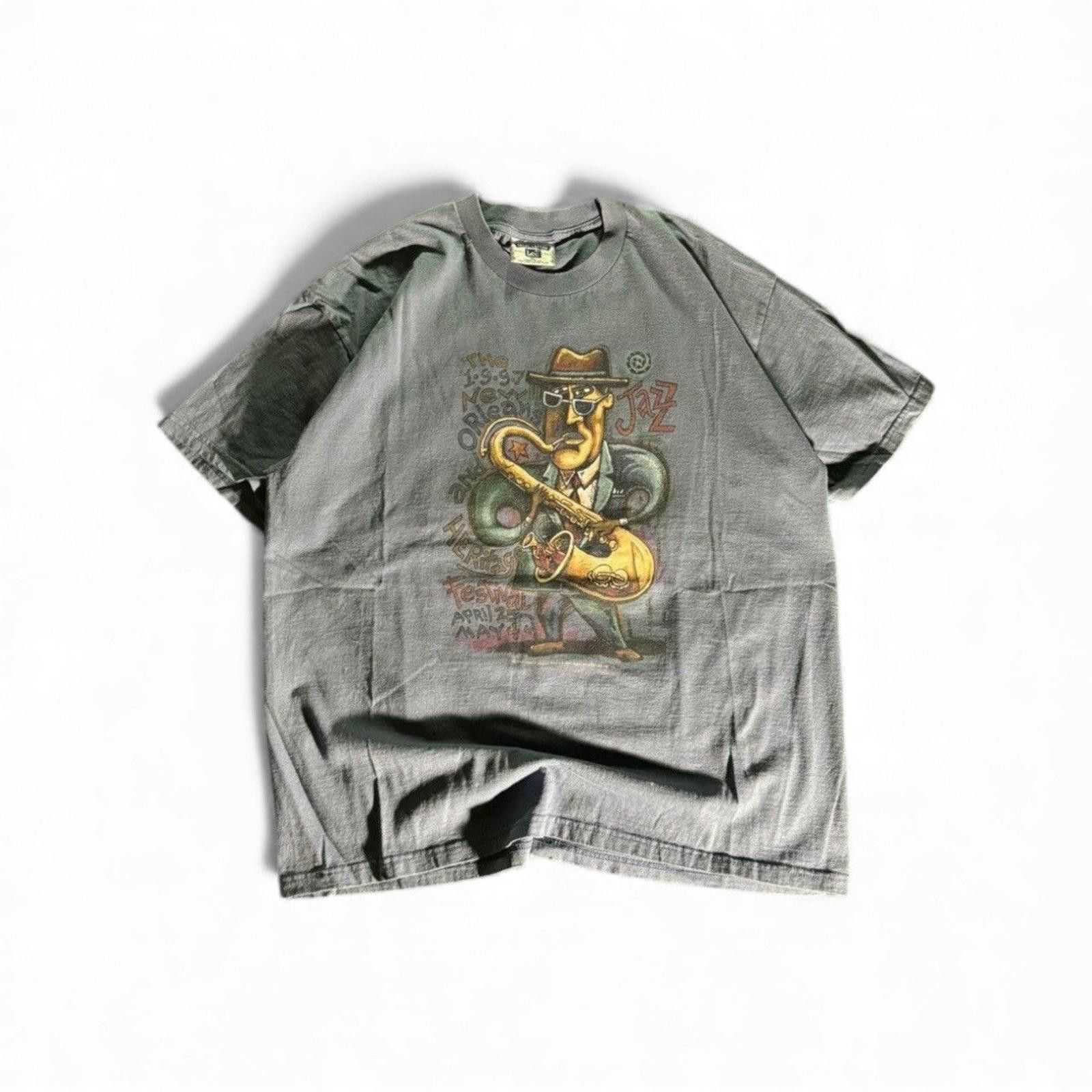 Lee Vintage 1997 New Orleans Jazz Festival Tee Size US XL / EU 56 / 4 - 1 Thumbnail