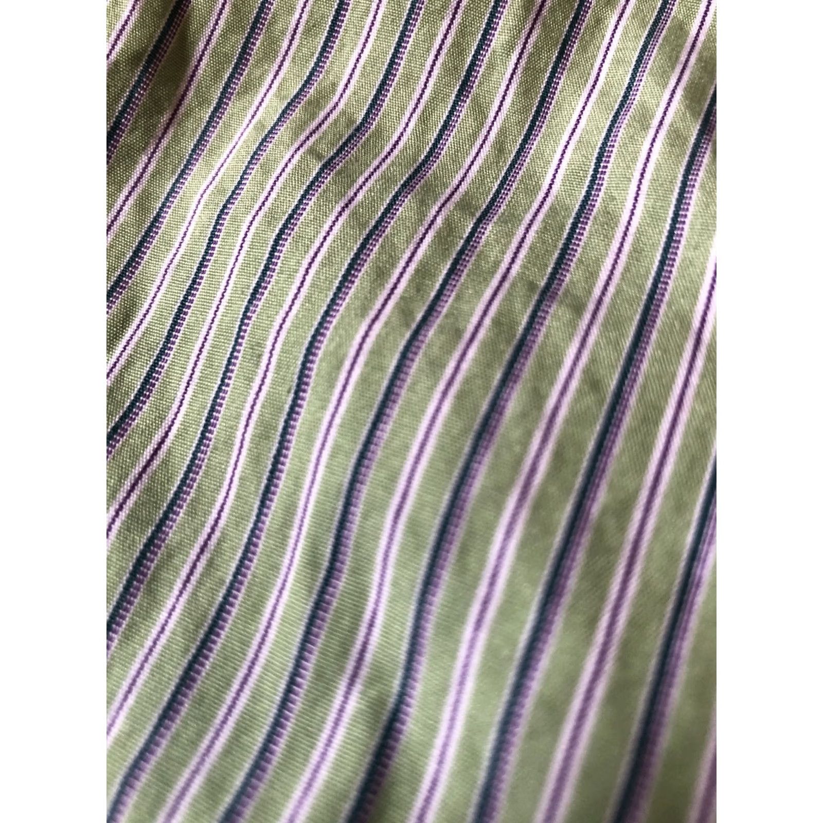 Ralph Lauren Ralph Lauren Men's Classic Fit Oxford Button-down Shirt 15 Green Striped Collar Button-Down Long Sleeve Size US M / EU 48-50 / 2 - 7 Thumbnail
