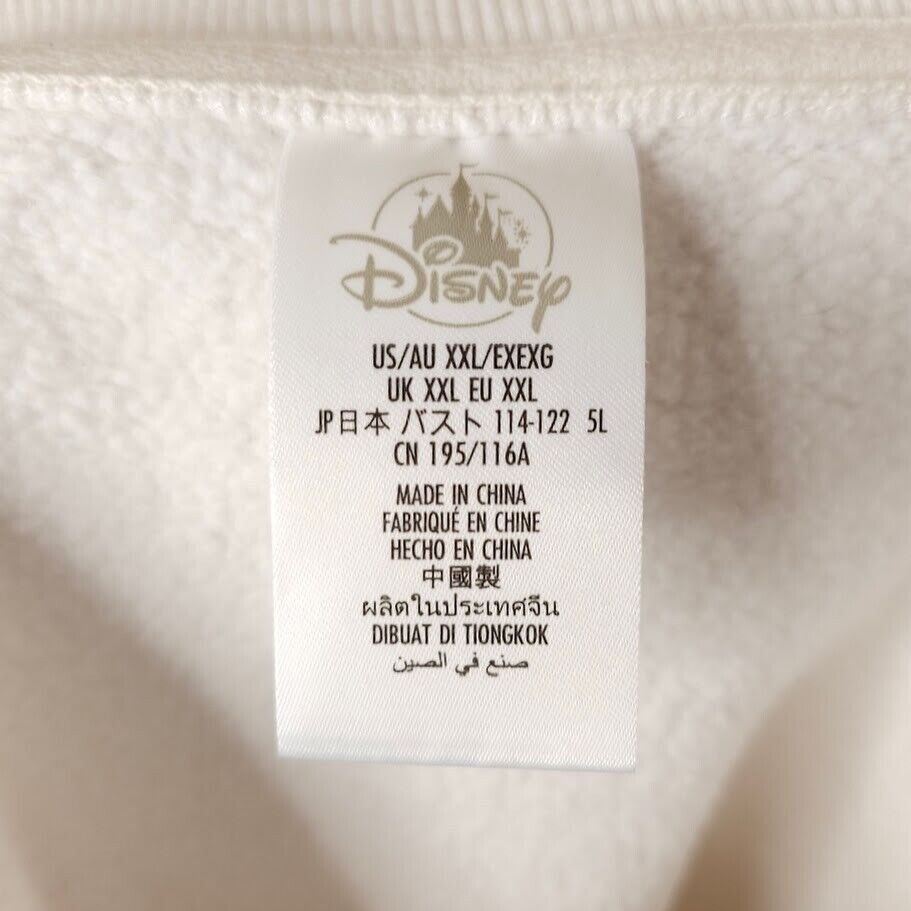 Disney Mickey And Minnie Mouse Sweatshirt Mens Size 2XL White Size US XXL / EU 58 / 5 - 6 Thumbnail