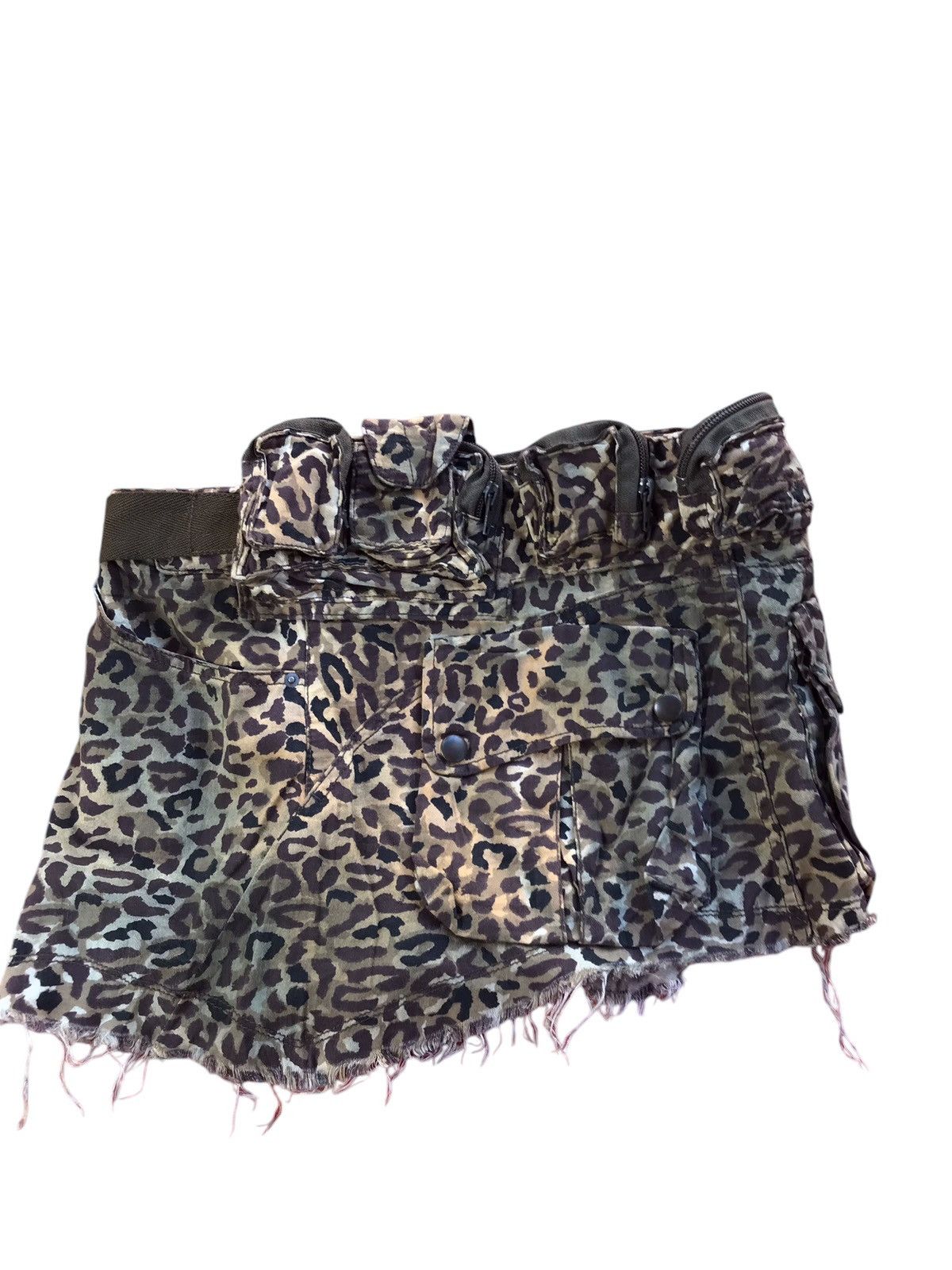Le Grande Bleu (L.G.B.) RARE LGB SKIRT CAMO SEDITIONARIES PUNK STYLE Size 26" / US 2 / IT 38 - 4 Thumbnail