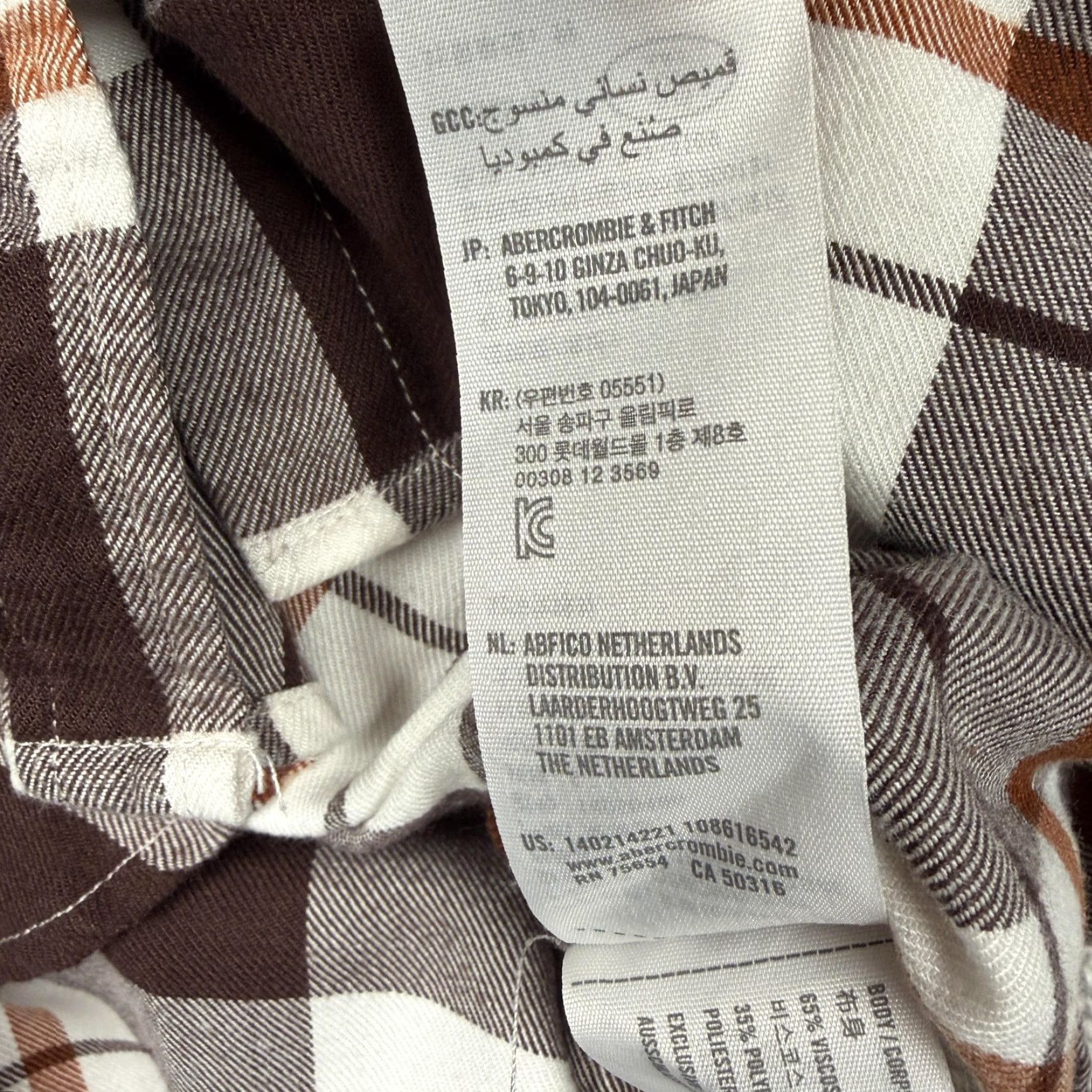 Abercrombie & Fitch Abercrombie & Fitch Flannel Shirt S Brown Plaid Casual Long Sleeve Button-Up Womens Regular Fall Grunge Hipster Pockets Vintage: No Size S / US 4 / IT 40 - 7 Thumbnail