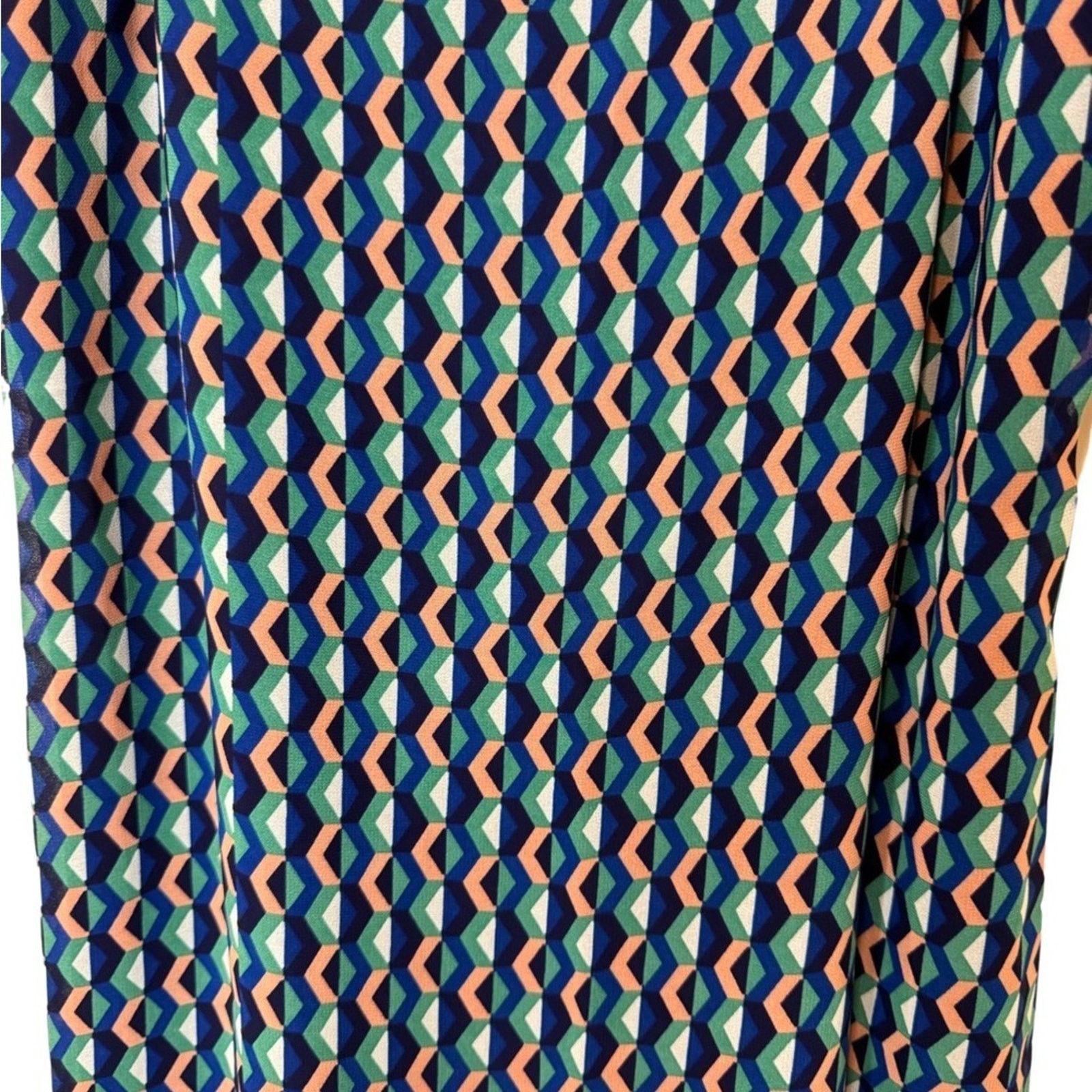 Anthropologie Anthropologie Maeve Silk Geometric Print Mini Slip Dress S Size S / US 4 / IT 40 - 6 Thumbnail