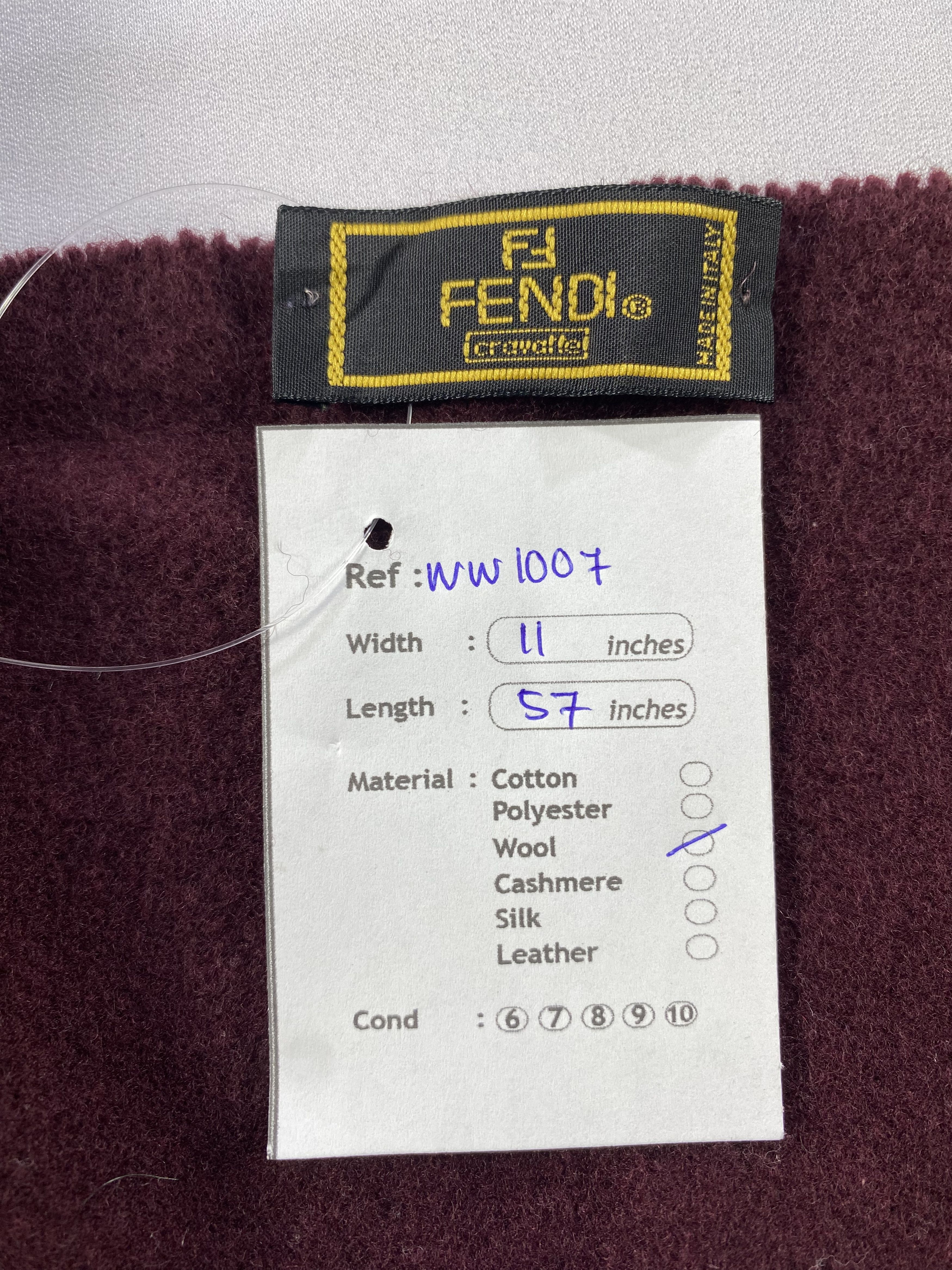 Fendi × Vintage Fendi Scarf / Muffler / Neckwear - WW1007 Size ONE SIZE - 5 Thumbnail