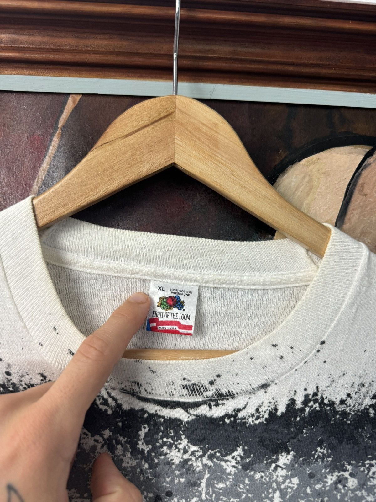 Vintage Vintage 90s Made In USA Fullprint Tee AOP Cactus Rodeo Rare Size US XL / EU 56 / 4 - 3 Thumbnail