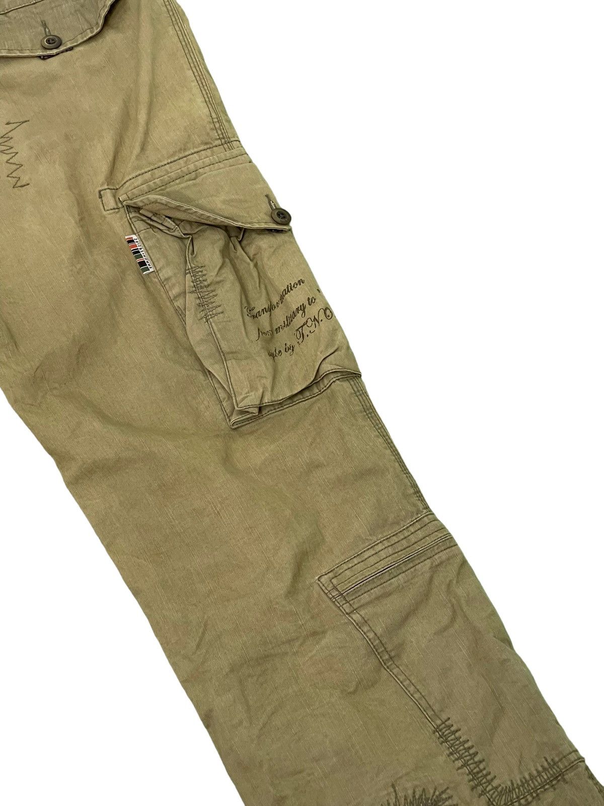 Japanese Brand Loose Cargo 291295 Homme Multi Pockets Boro 6🟦7 Size US 34 / EU 50 - 16 Thumbnail