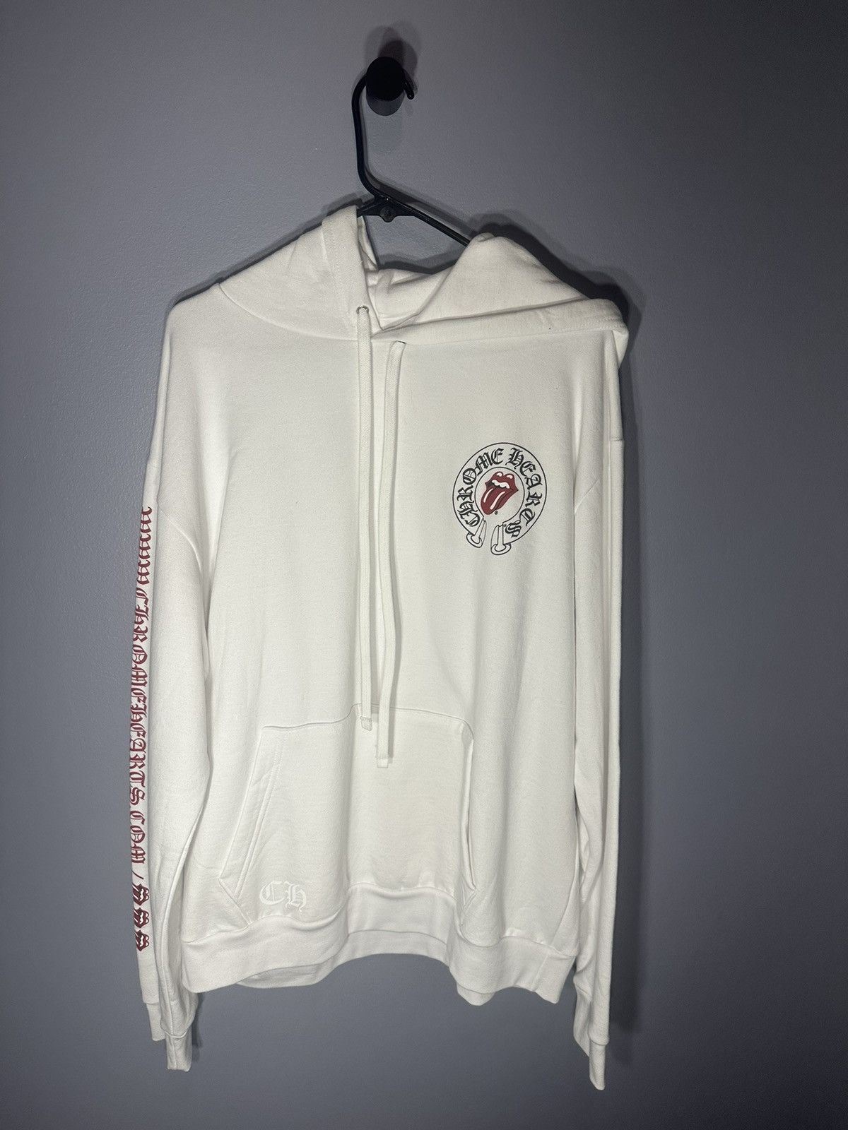 Chrome Hearts Chrome hearts white Rolling Stones online exclusive hoodie Size US L / EU 52-54 / 3 - 1 Thumbnail