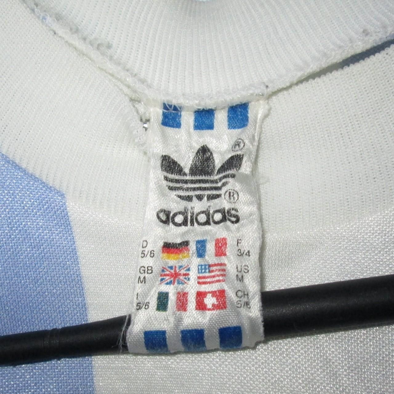 Adidas Argentina 1976 1977 1978 Home Shirt Jersey Size US L / EU 52-54 / 3 - 3 Thumbnail
