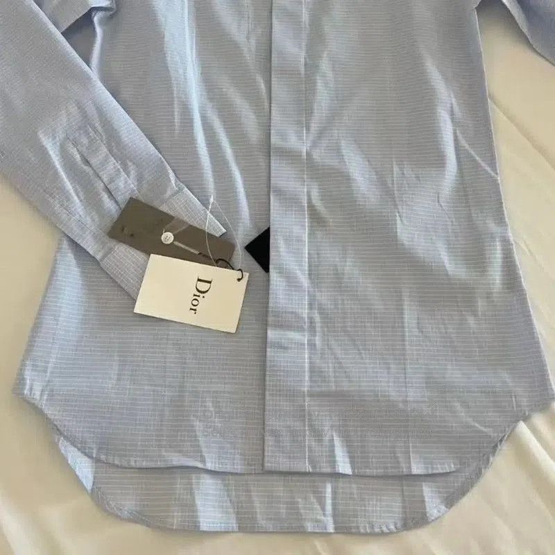 Dior Dior Light Blue Cotton Men's Shirt . Size US S / EU 44-46 / 1 - 8 Thumbnail