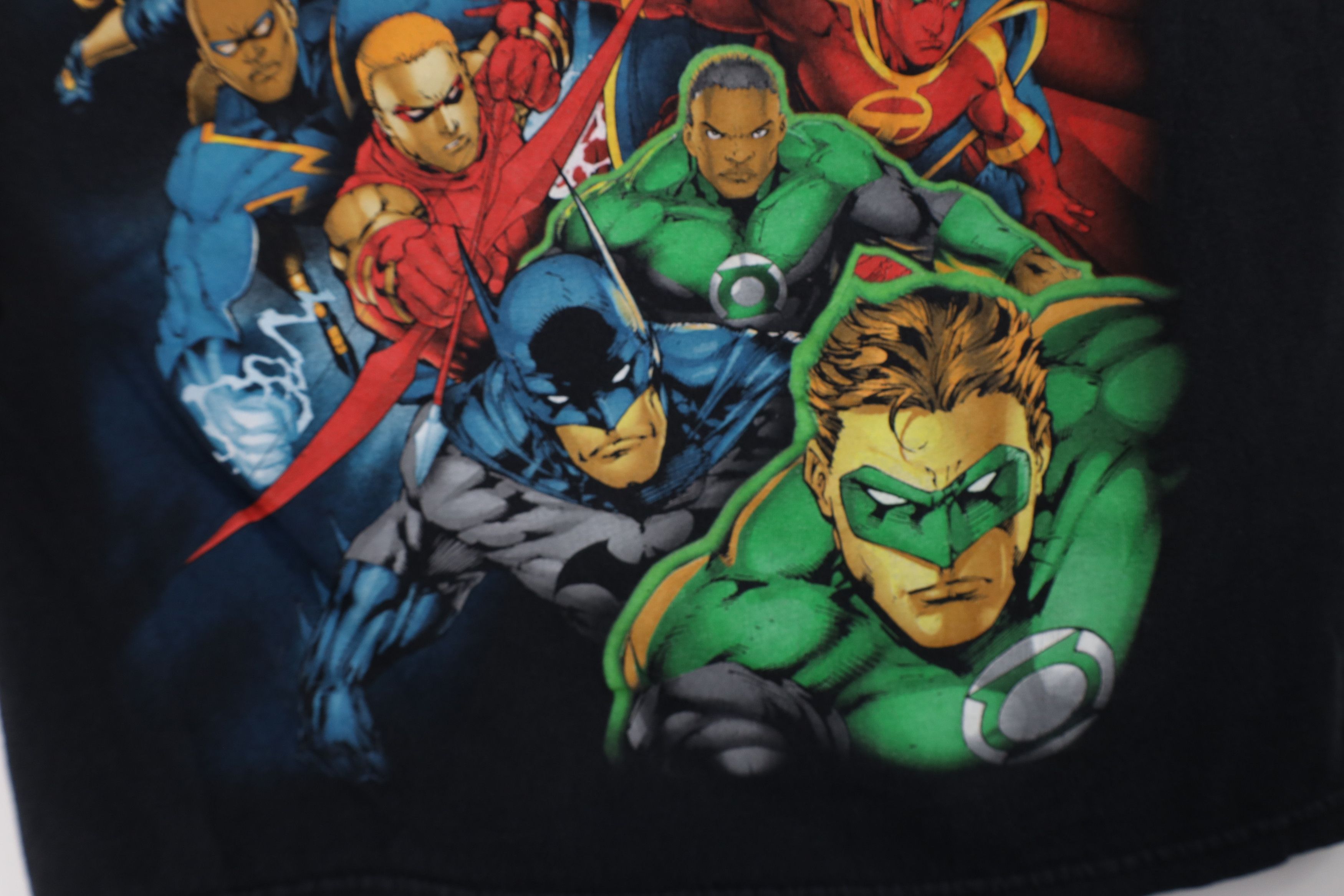 Vintage Vintage Y2K DC Comics Justice League Superhero T-Shirt Black Size US L / EU 52-54 / 3 - 7 Thumbnail