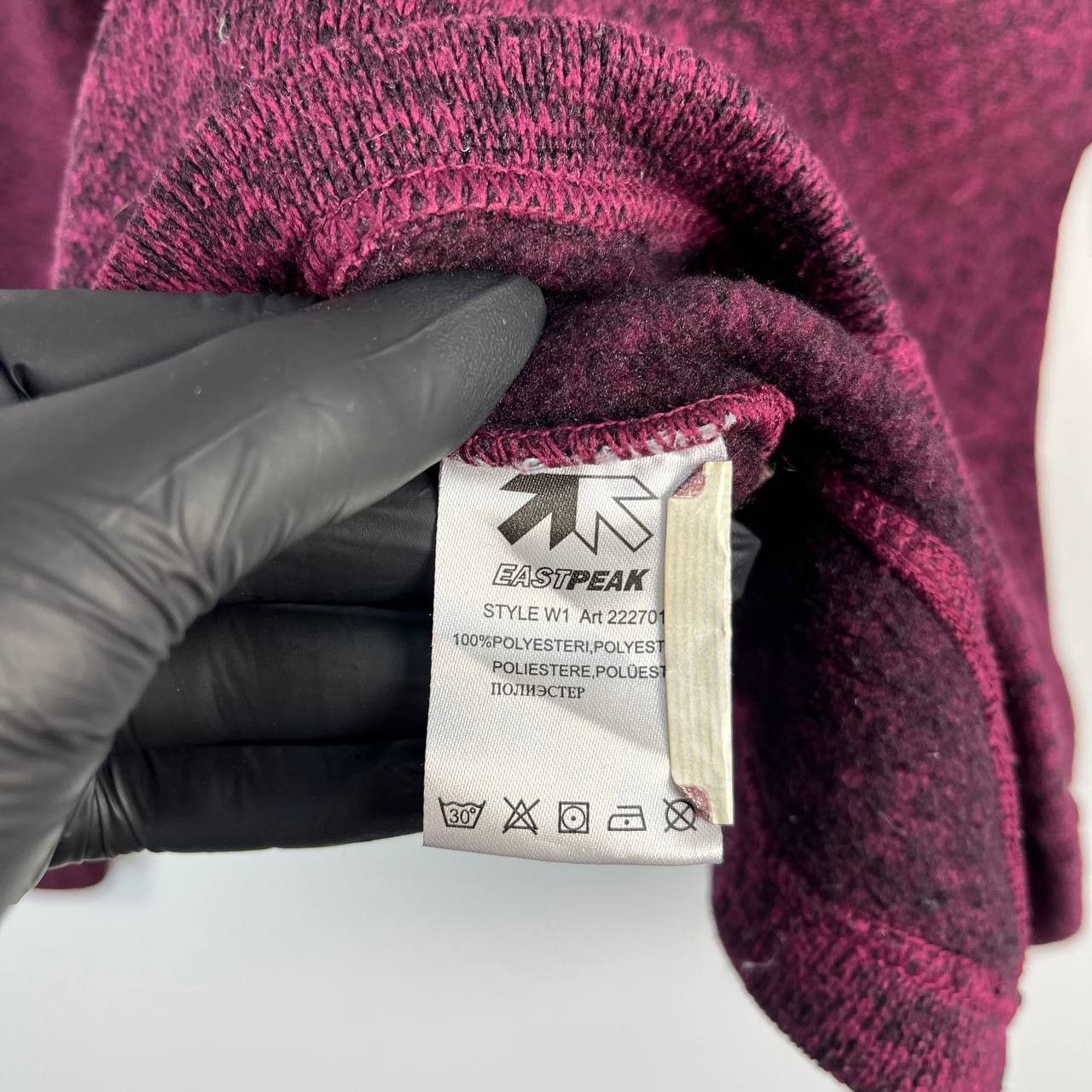 Other Eastpeak Fleece Jacket Full Zip Outdoor Burgundy Womens XS Size XS / US 0-2 / IT 36-38 - 3 Thumbnail
