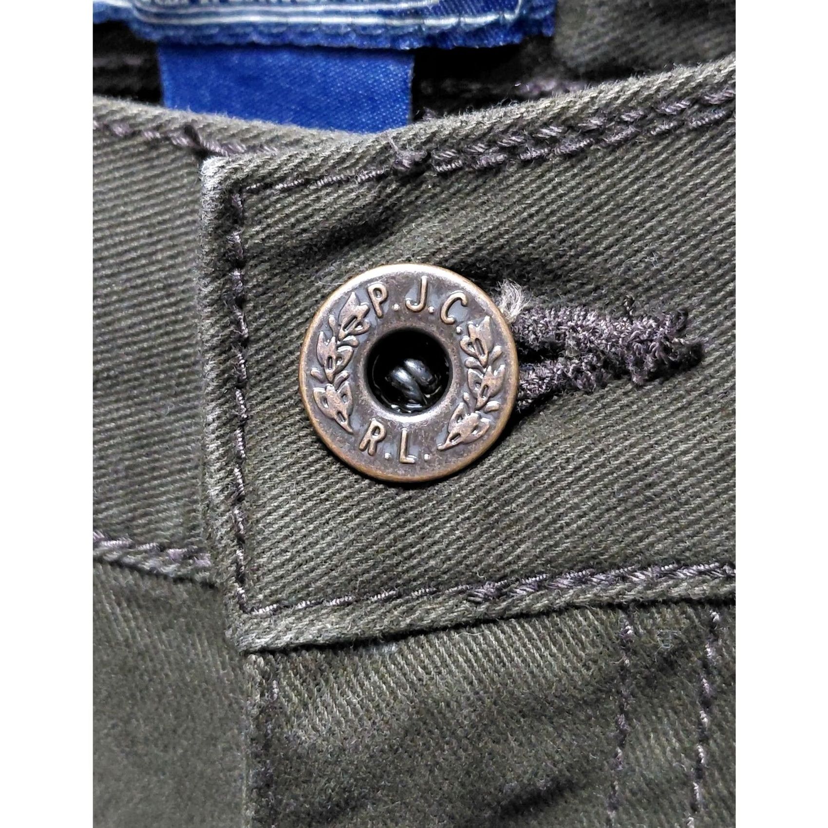 Vintage Polo Jeans Company Ralph Lauren Olive Green Pants Denim Size 6x32 Size 28" / US 6 / IT 42 - 4 Thumbnail