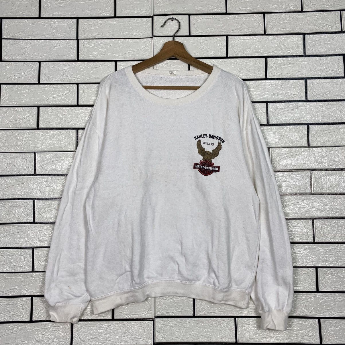 Harley Davidson 📌Vintage Sweatshirt Biker Style Harley Davidson Size US L / EU 52-54 / 3 - 3 Thumbnail