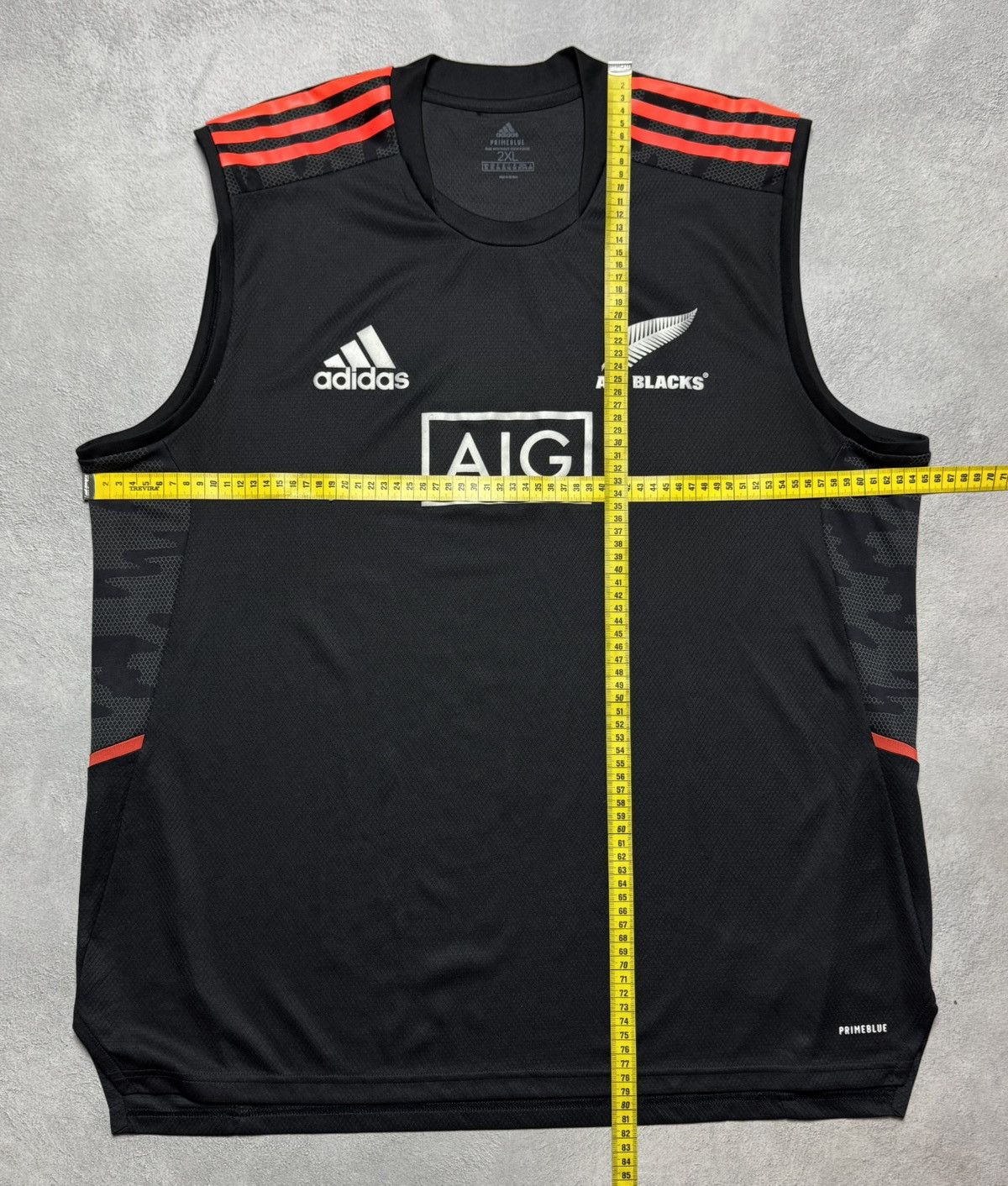 Adidas All Blacks New Zealand 2021 Rugby Shirt Vest Jersey Adidas Size US XXL / EU 58 / 5 - 13 Thumbnail
