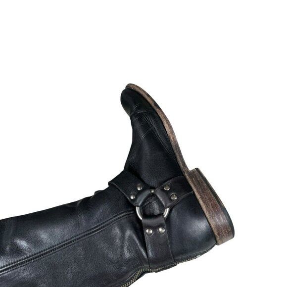 Frye Frye #76850 Phillip Harness Womens Black Knee High Leather R Size US 6.5 / IT 36.5 - 11 Thumbnail
