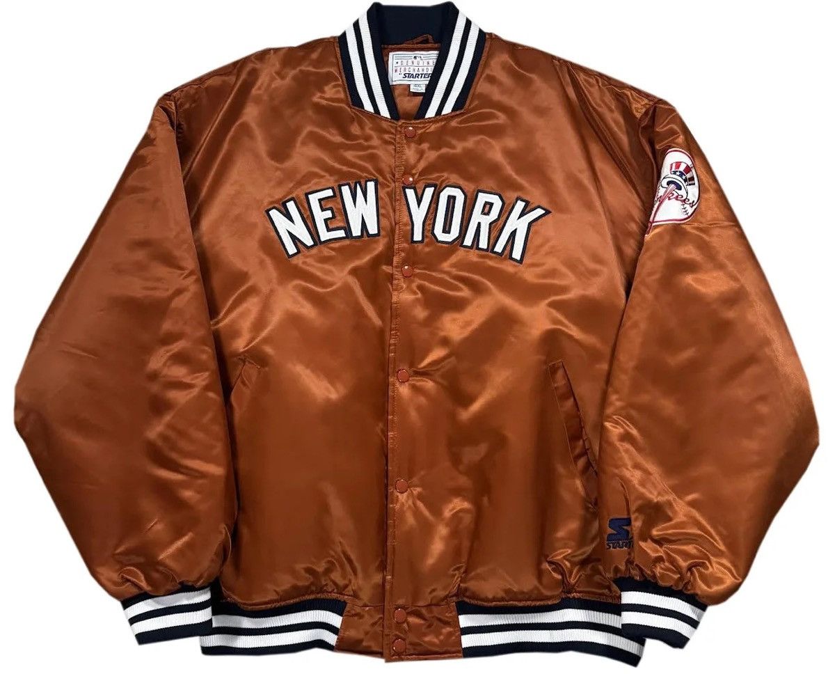 Starter Vintage Starter New York Yankees Burnt Orange Jacket 4XL Size US XXL / EU 58 / 5 - 1 Thumbnail