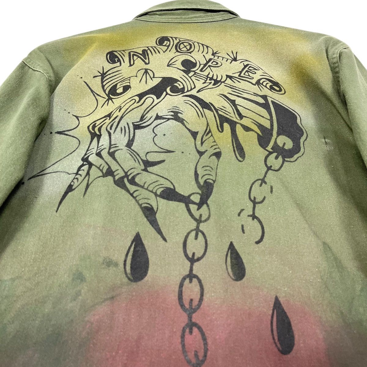 Vintage Vintage 50’s Korean War US Army Jacket With DIY Painting Size US M / EU 48-50 / 2 - 11 Thumbnail