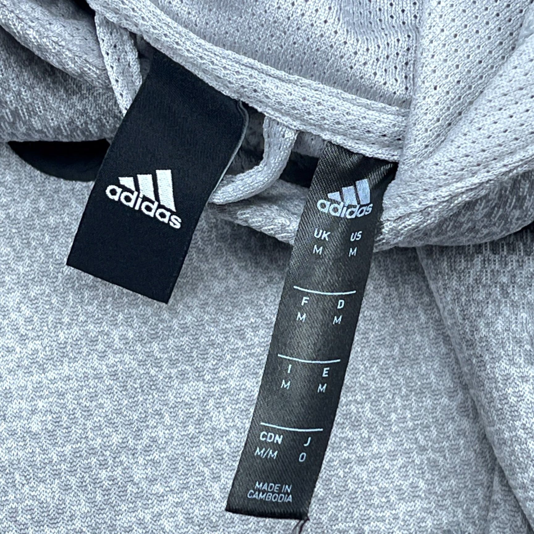 Adidas Adidas Hoodie Men Medium Gray Sweatshirt Pullover Mock Neck Active Logo Pocket Size US M / EU 48-50 / 2 - 6 Thumbnail