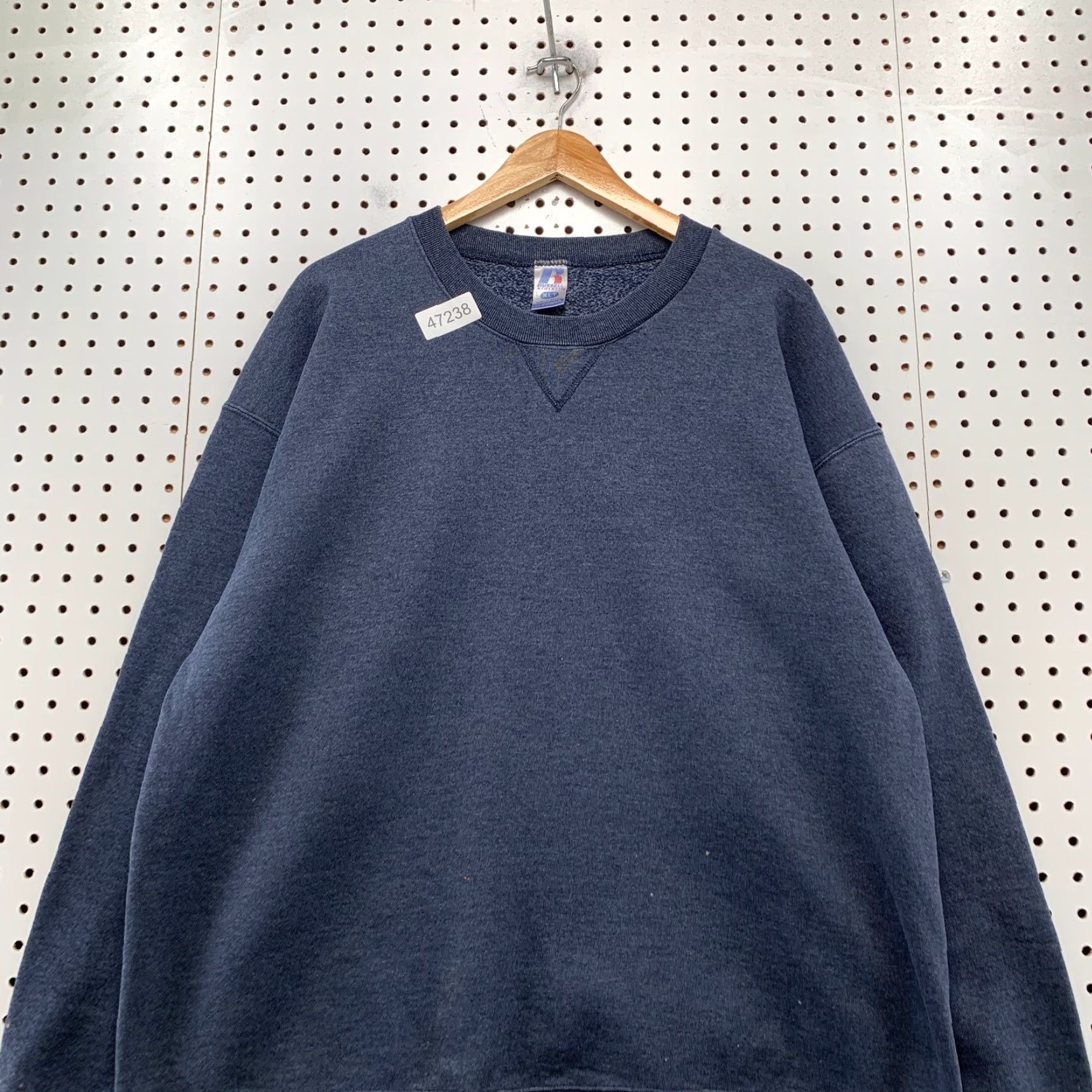 Russell Athletic VINTAGE Russell Athletic Pullover Sweatshirt Mens XLT Blue Dri Power Fleece Size US XL / EU 56 / 4 - 4 Thumbnail