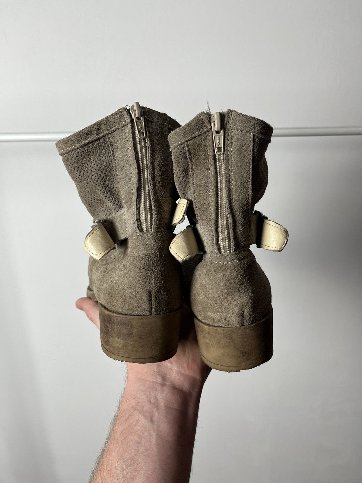 Japanese Brand × Vintage Vintage Leather Suede Boots Cowboy western Shoes Size US 10 / IT 40 - 4 Thumbnail