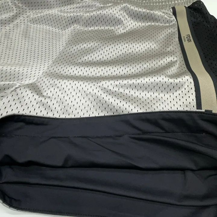 Fendi Fendi SS23 Striped Logo Print Shorts -2507 Size US 31 - 8 Thumbnail