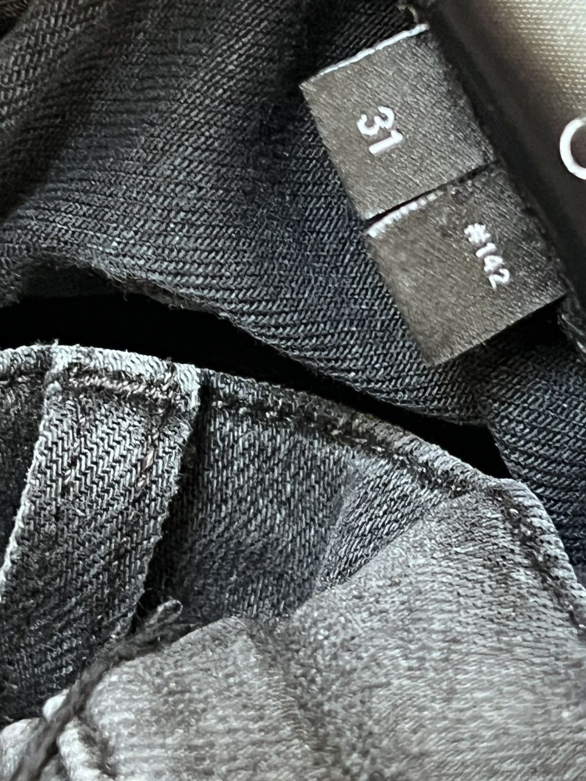 Amiri Amiri MX-1 Black Skinny Jeans With Leather Patches Size 31 Size US 31 - 9 Thumbnail