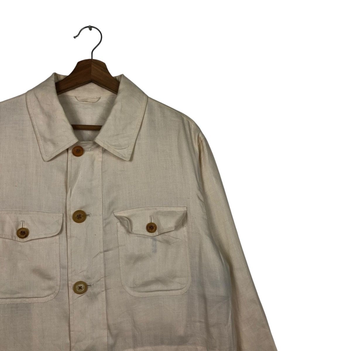Japanese Brand 🔥VINTAGE CHORE WORK JACKET AQUASCUTUM LONDON MULTI POCKETS Size US L / EU 52-54 / 3 - 8 Thumbnail