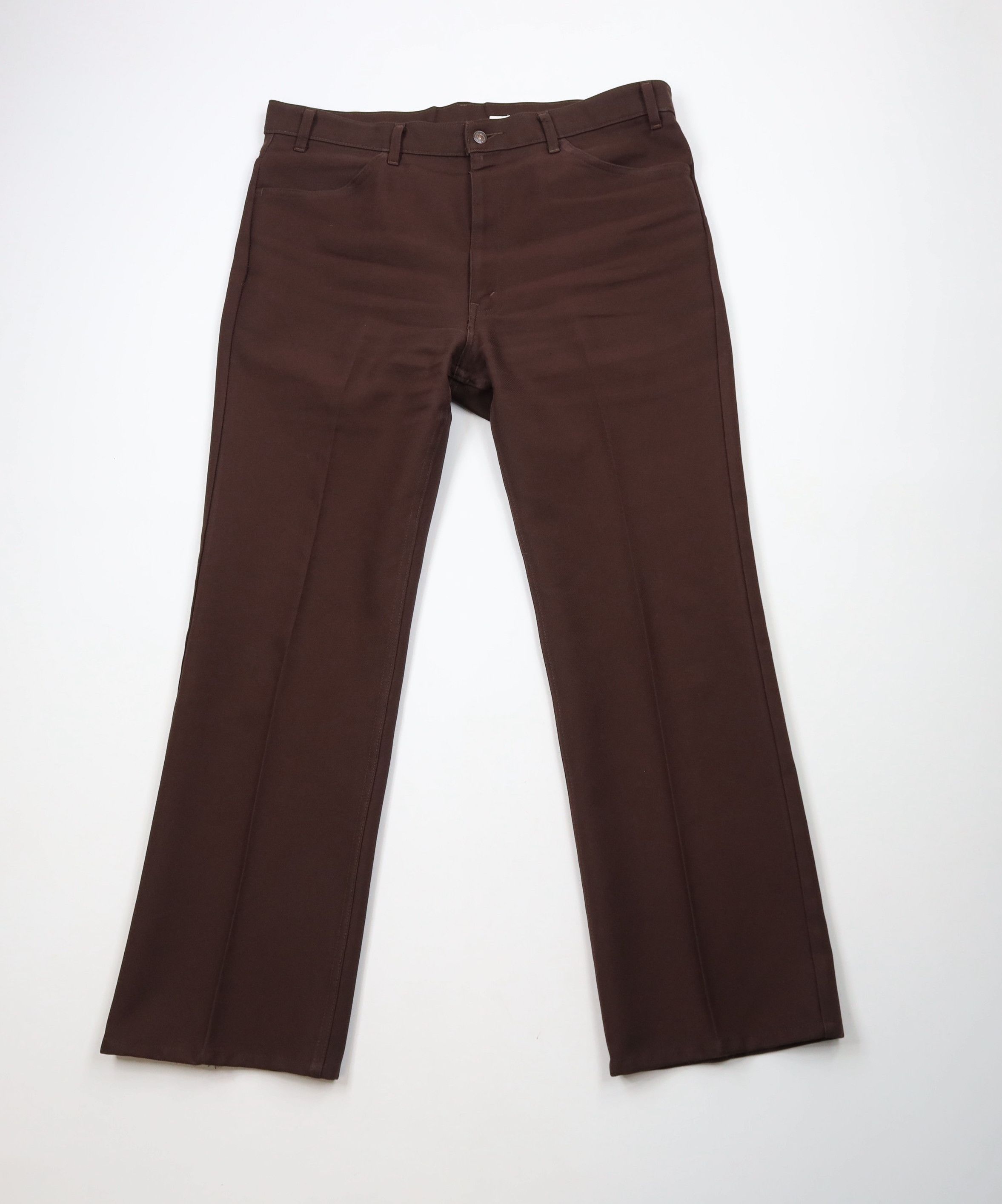 Levi's × Vintage Vintage Y2K 2001 Levis Wide Leg Knit Chino Pants Brown Size US 40 / EU 56 - 1 Thumbnail