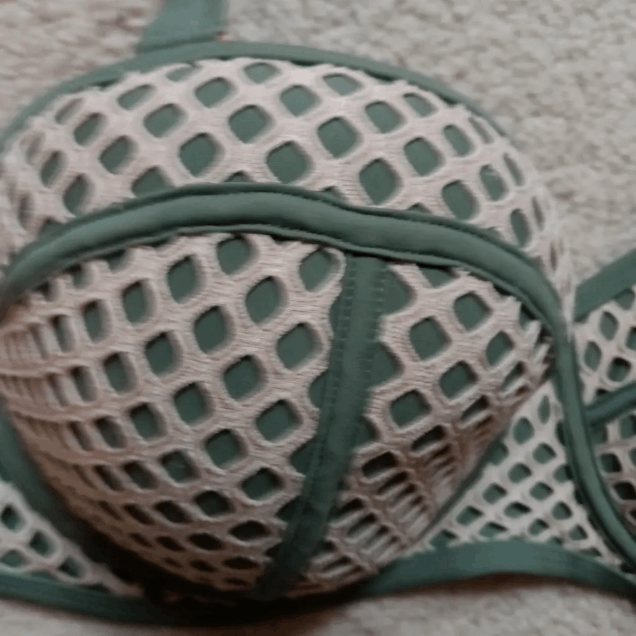 Other Green Mesh Retro High-Waist Bikini Set Size ONE SIZE - 4 Thumbnail
