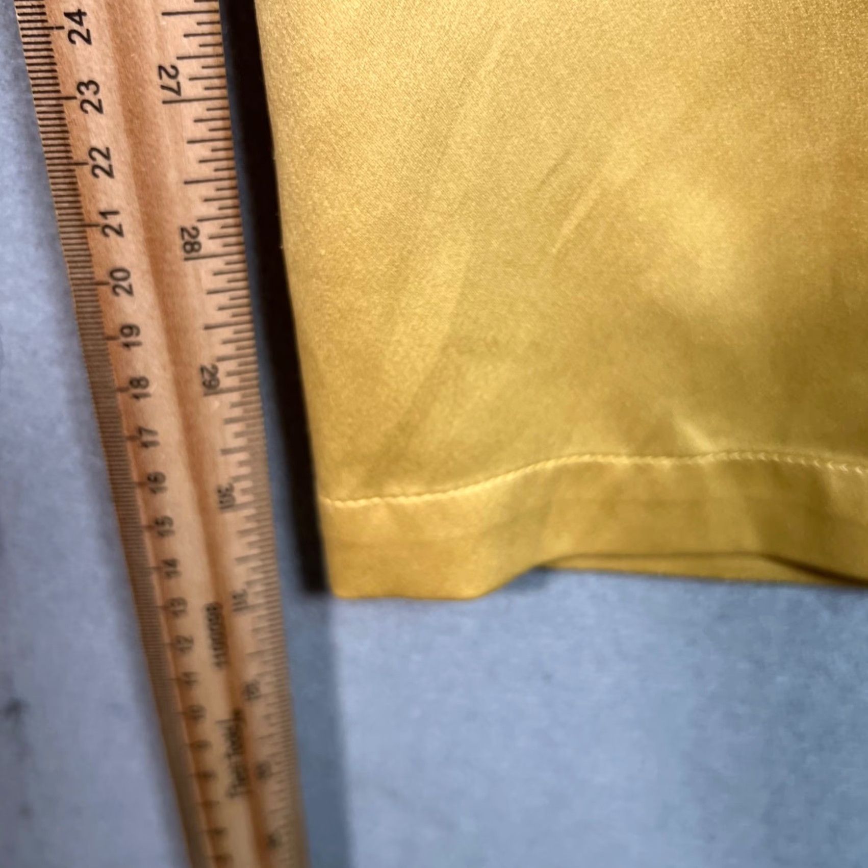 Vintage VINTAGE Danielle Bernstein Yellow Wide-Leg Pants Womens Size 26 In Waist Dress Pants Women Size 26" / US 2 / IT 38 - 7 Thumbnail