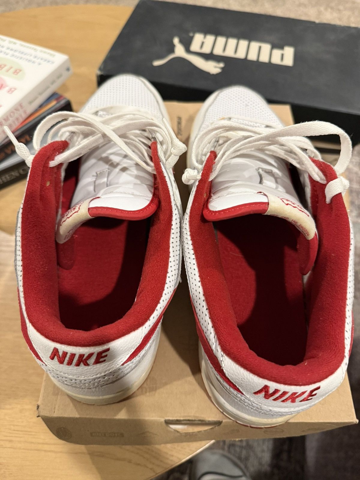 Nike 2005 Nike Dunk Low - White / Red (309431 162) - Size 13 Size US 13 / EU 46 - 8 Thumbnail