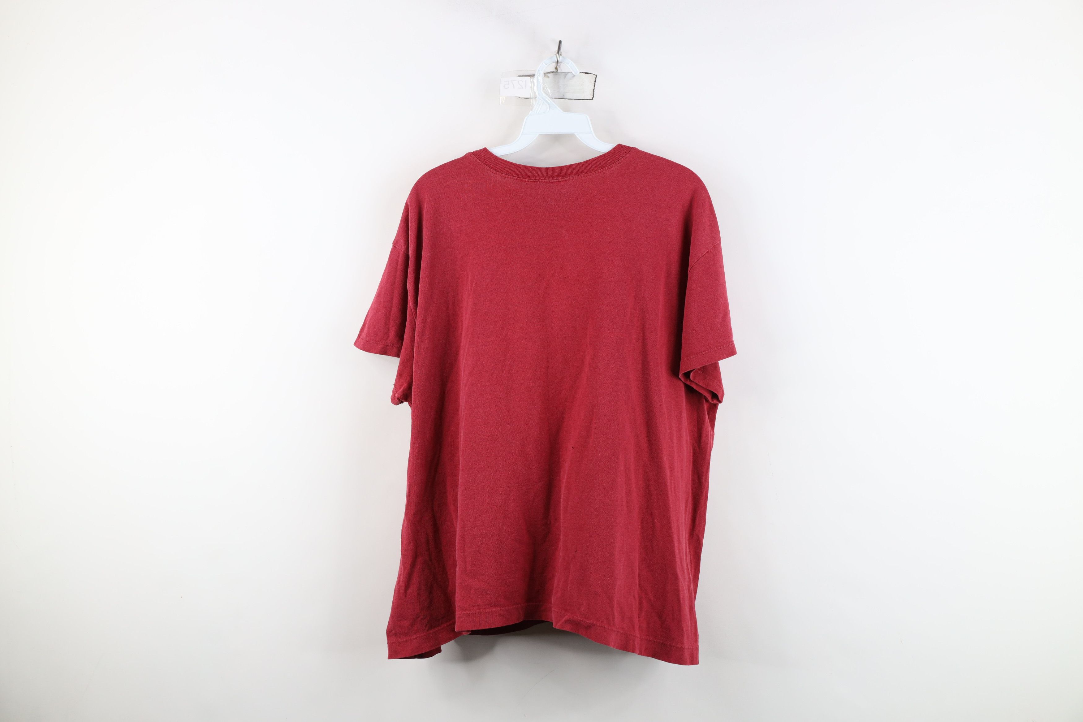 Vintage Vintage 90s Bum Equipment Boxy Fit Perfect T-Shirt Red Size L / US 10 / IT 46 - 12 Thumbnail