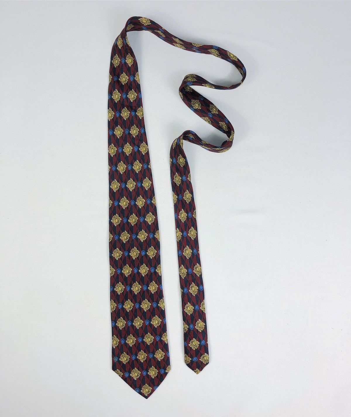 Versace Vtg Gianni Versace Medusa Monogram Silk Tie Made in Italy Size ONE SIZE - 2 Thumbnail