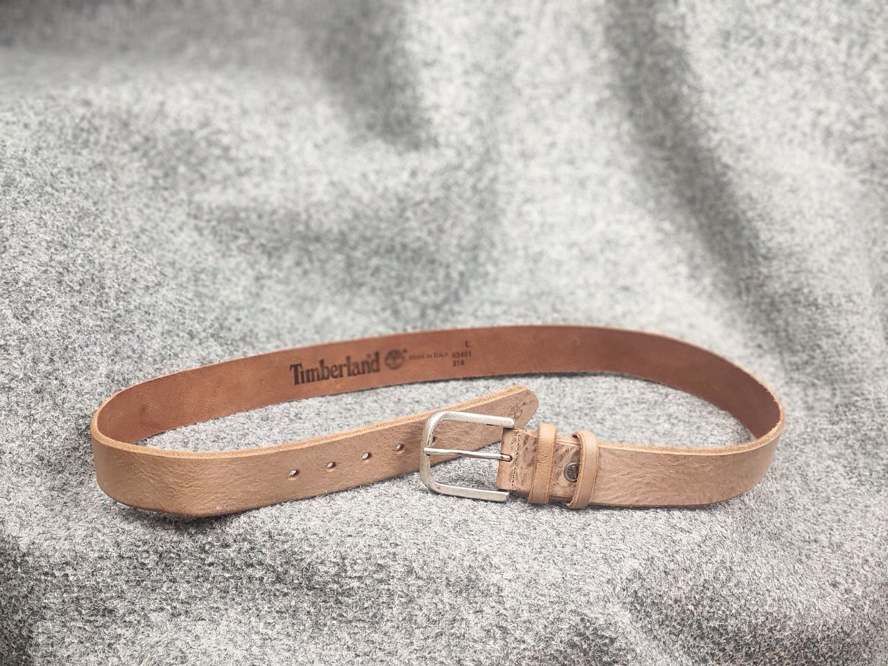 Timberland Timberland Beige Real Leather Minimalist Belt Vintage Style Size ONE SIZE - 11 Thumbnail