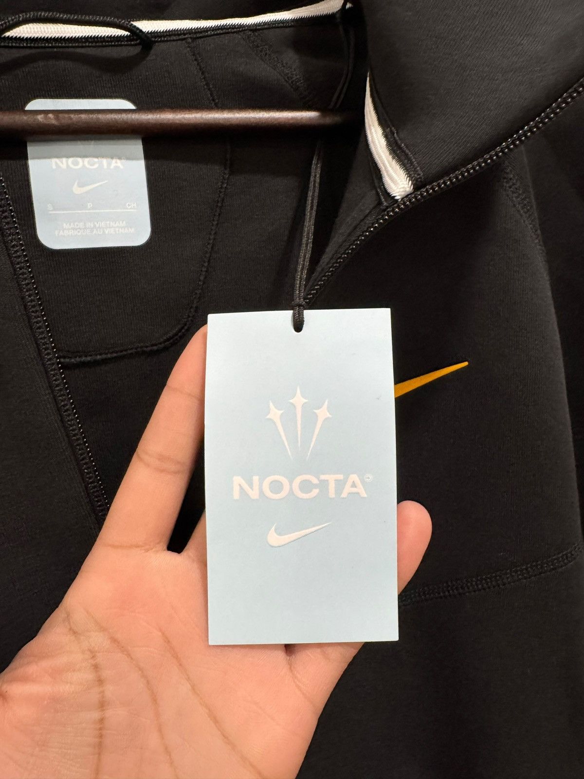 NOCTA × Nike Nike x NOCTA Tech Fleece Hoodie Black Yellow Size US S / EU 44-46 / 1 - 8 Thumbnail