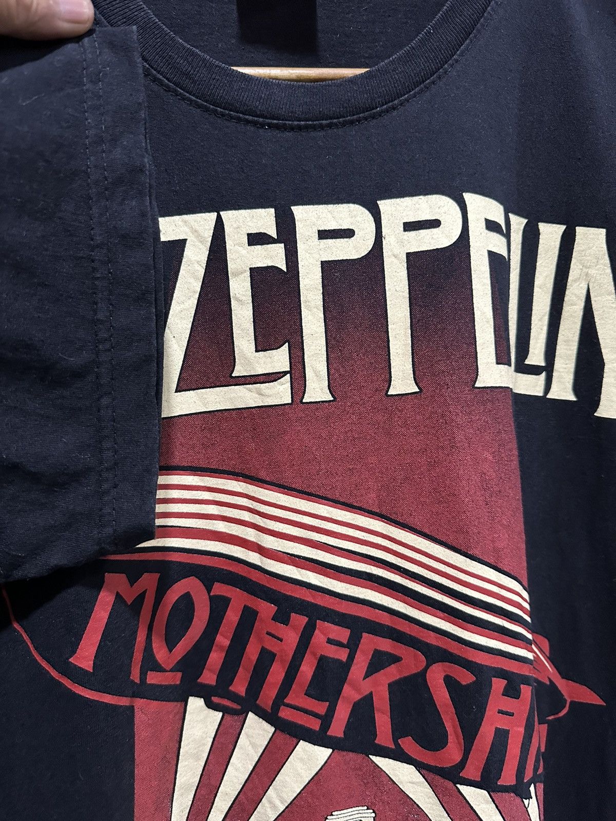 Band Tees × Vintage Vintage Led Zeppelin Mothership Faded Tee Size US L / EU 52-54 / 3 - 8 Thumbnail