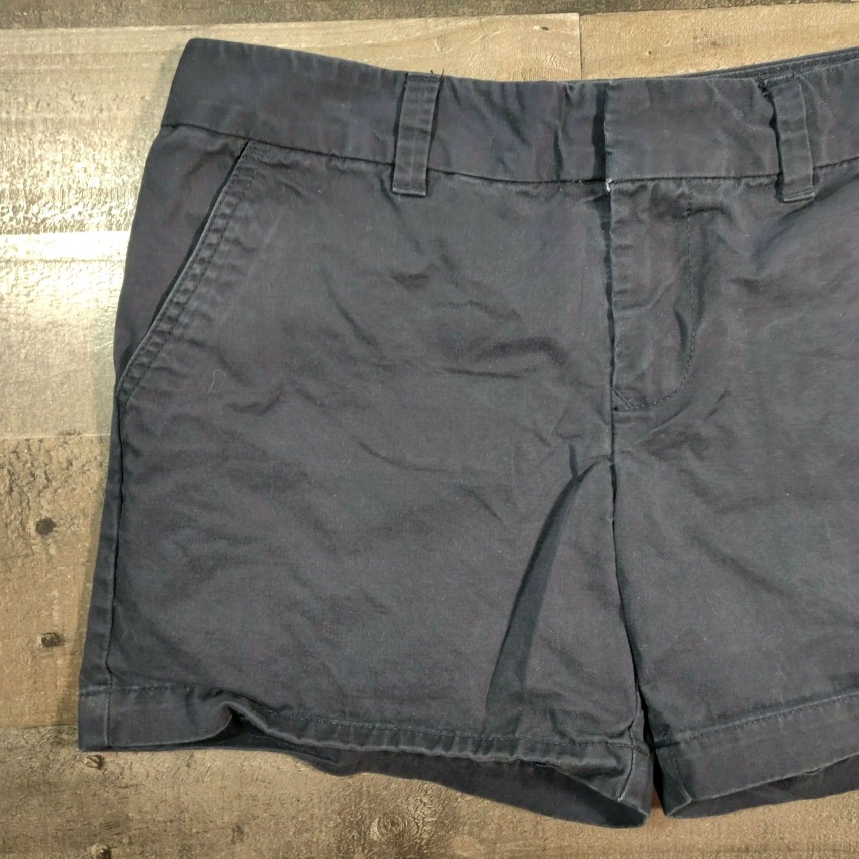 Tommy Hilfiger Tommy Hilfiger Shorts Womens Blue Chino Flat Front Mid-Rise Size 4 Preppy Zip Closure Size 30" / US 8 / IT 44 - 5 Thumbnail