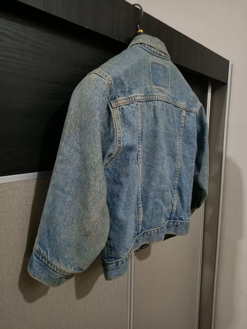 Levi's Vtg. Levi’s Orange Tab Trucker Jacket (Kids 6, Made in USA) Size US XXS / EU 40 - 6 Thumbnail