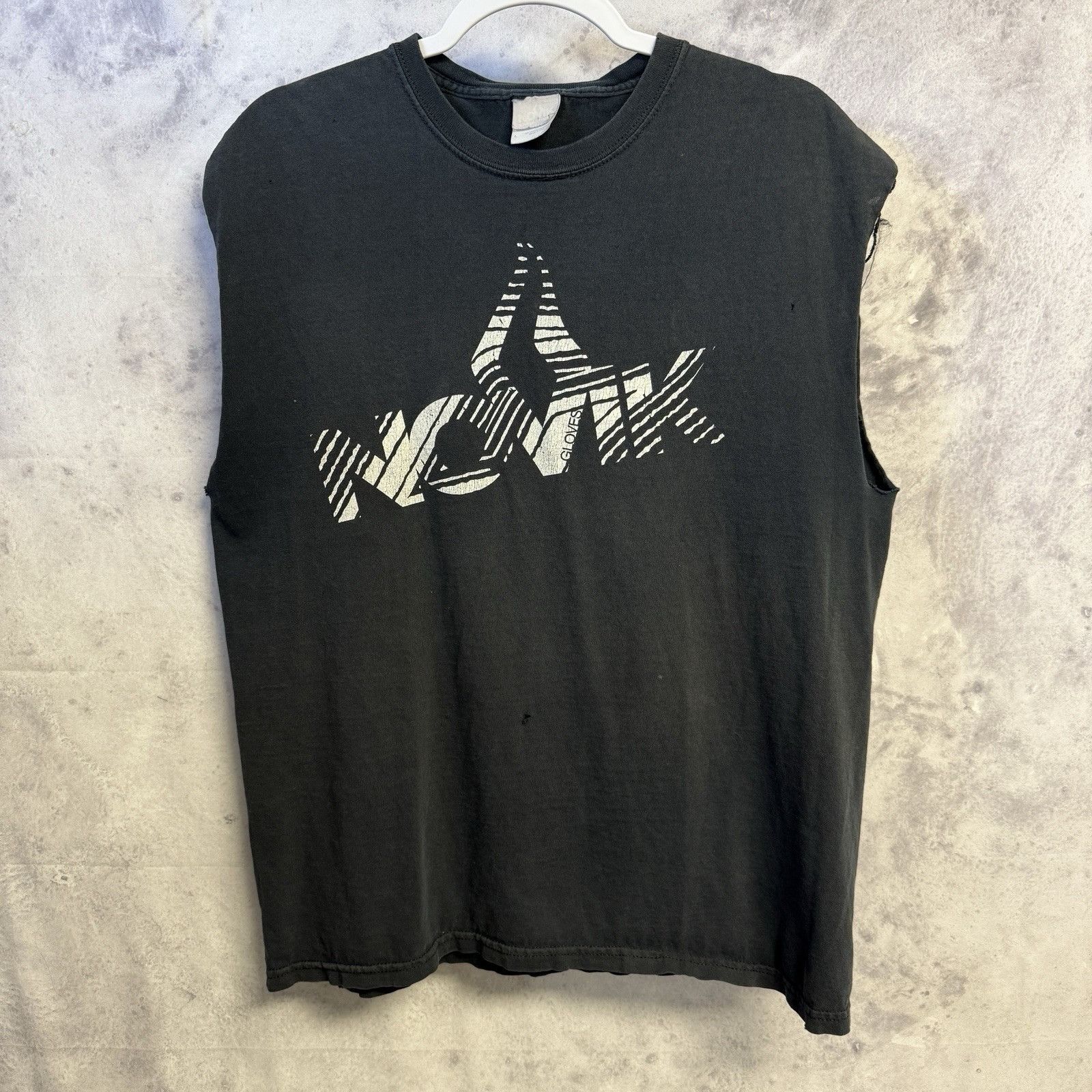 Vintage Vintage Novik Gloves Shirt Mens Large 21x26 Black Cut Off Ta Size US L / EU 52-54 / 3 - 1 Thumbnail