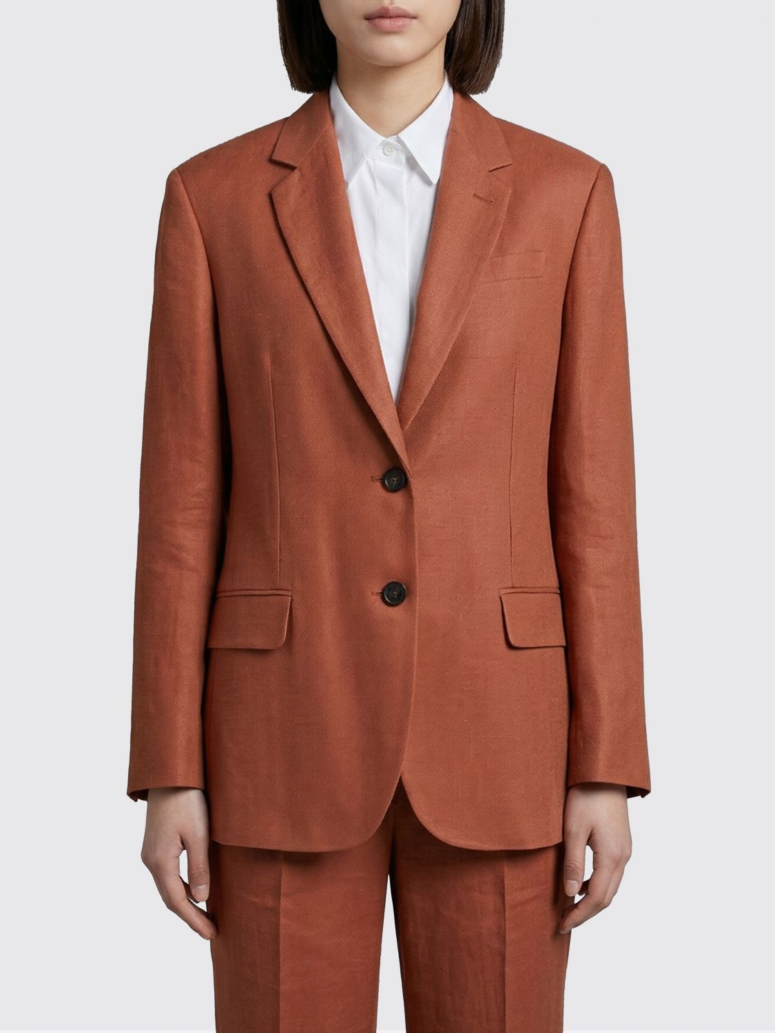 Brunello Cucinelli Brunello Cucinelli Jacket Woman Orange Size M / US 6-8 / IT 42-44 - 1 Thumbnail