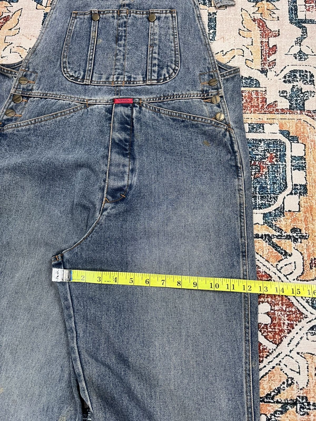 Marithe + Francois Girbaud Vtg Marithe Francois Girbaud Overall Denim Size US 33 - 19 Thumbnail