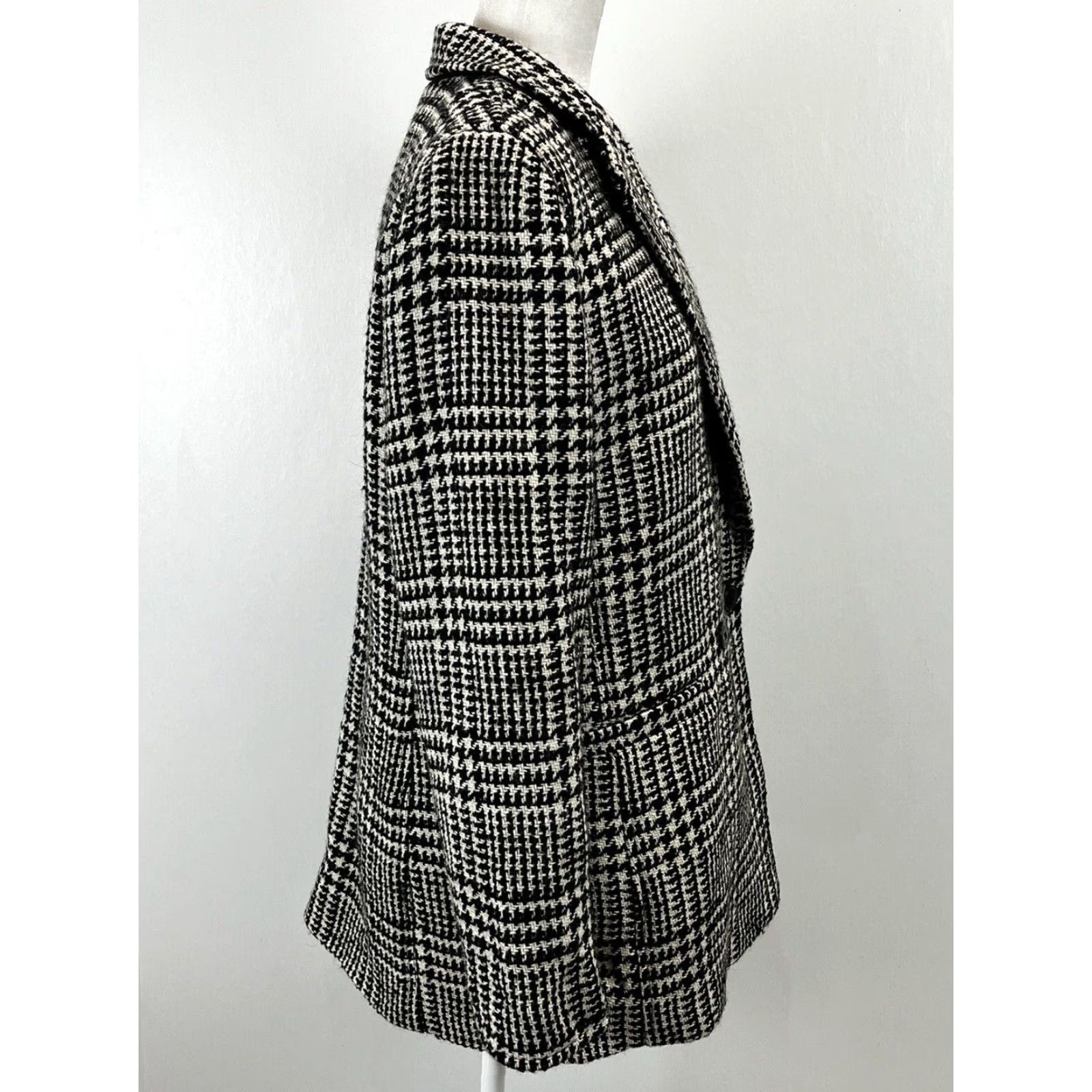 Talbots Talbots Wool Houndstooth Blazer Jacket sz 10 Plaid Double Breasted Classic NEW! Size L / US 10 / IT 46 - 4 Thumbnail