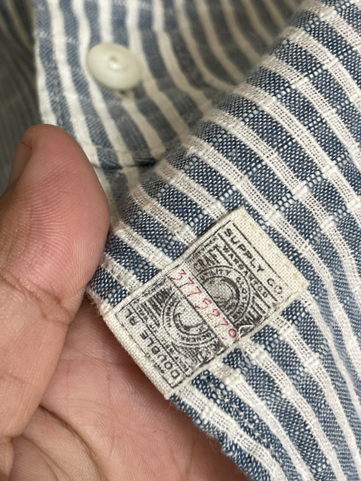 RRL Ralph Lauren RRL Double RL Striped Blue Longsleeve Button Shirt 3775279 Size US M / EU 48-50 / 2 - 6 Thumbnail